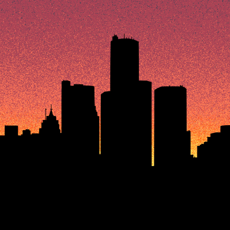 Detroit Dusk Print