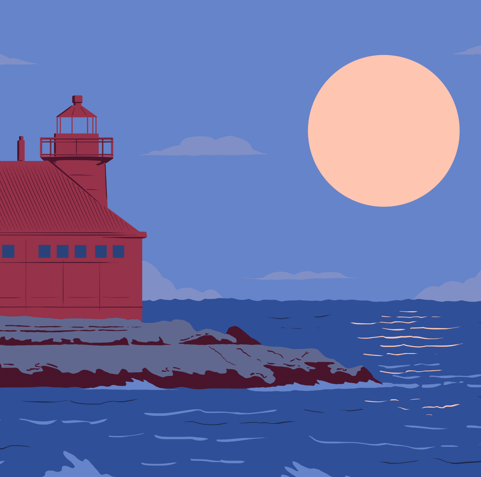 Door County Wisconsin Sturgeon Bay Print