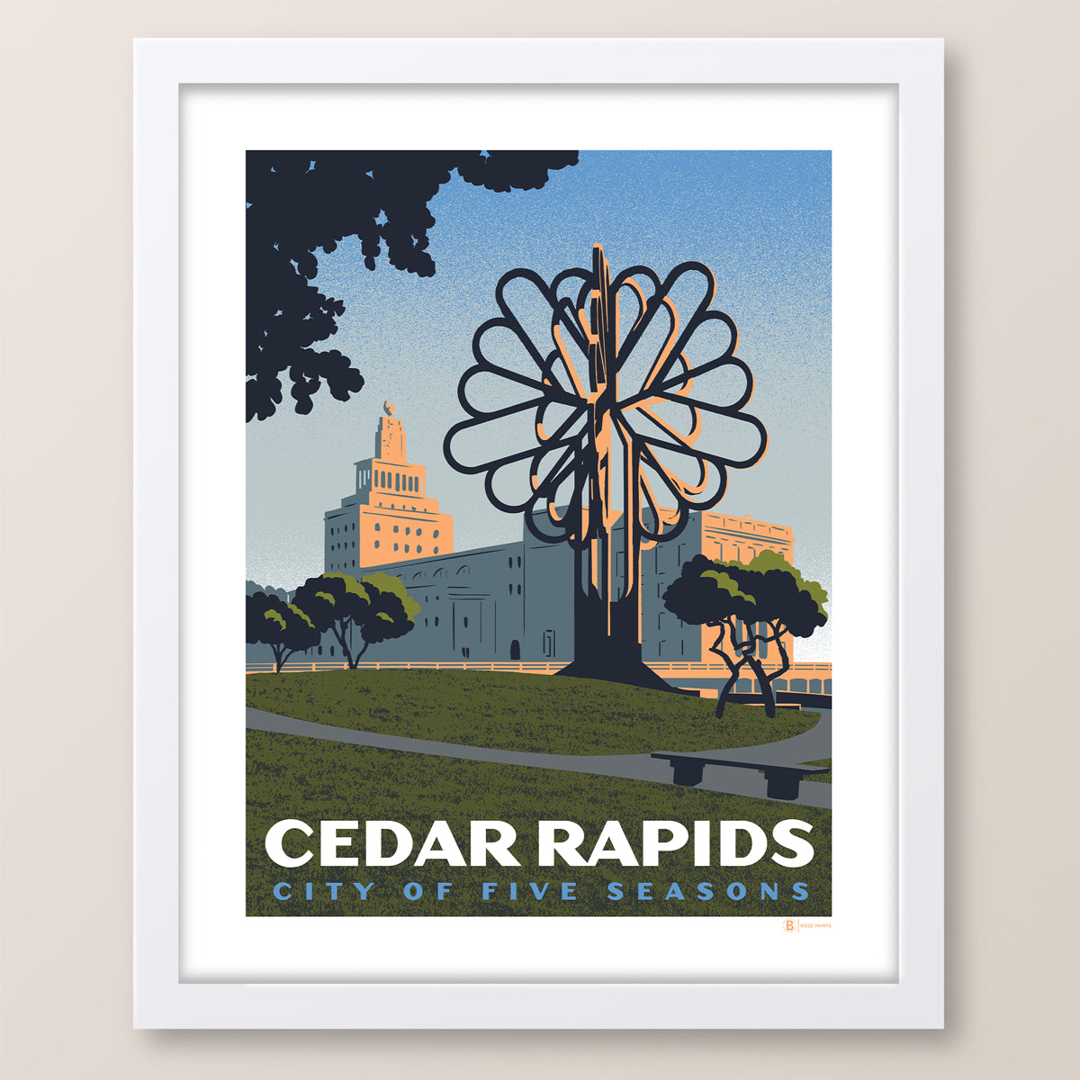 Downtown Cedar Rapids Iowa Print