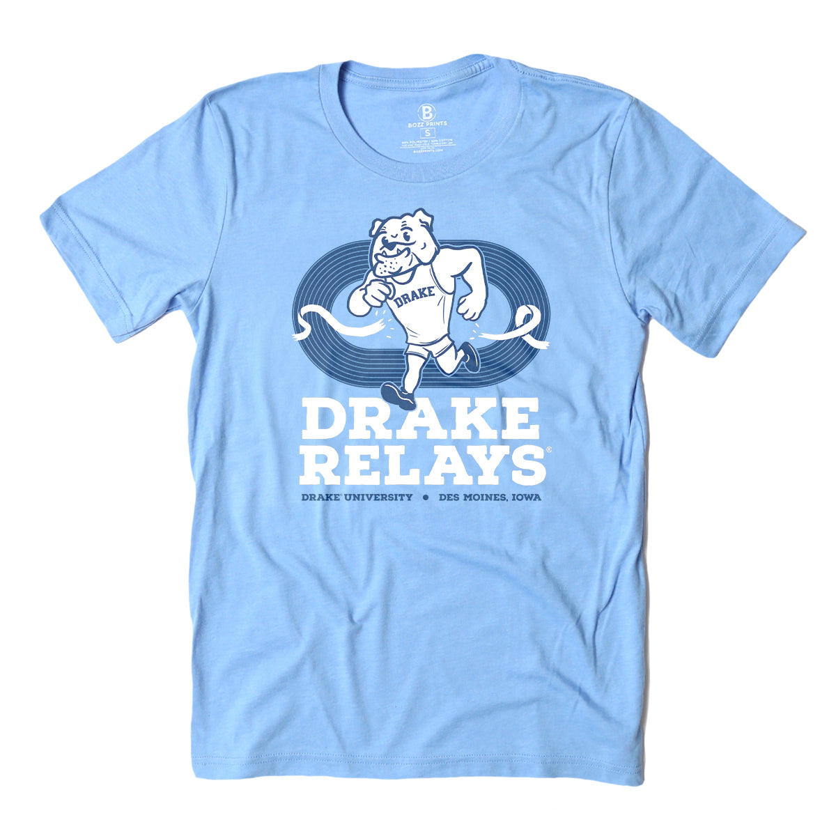 Drake Relays Blue Oval Spike T-Shirt