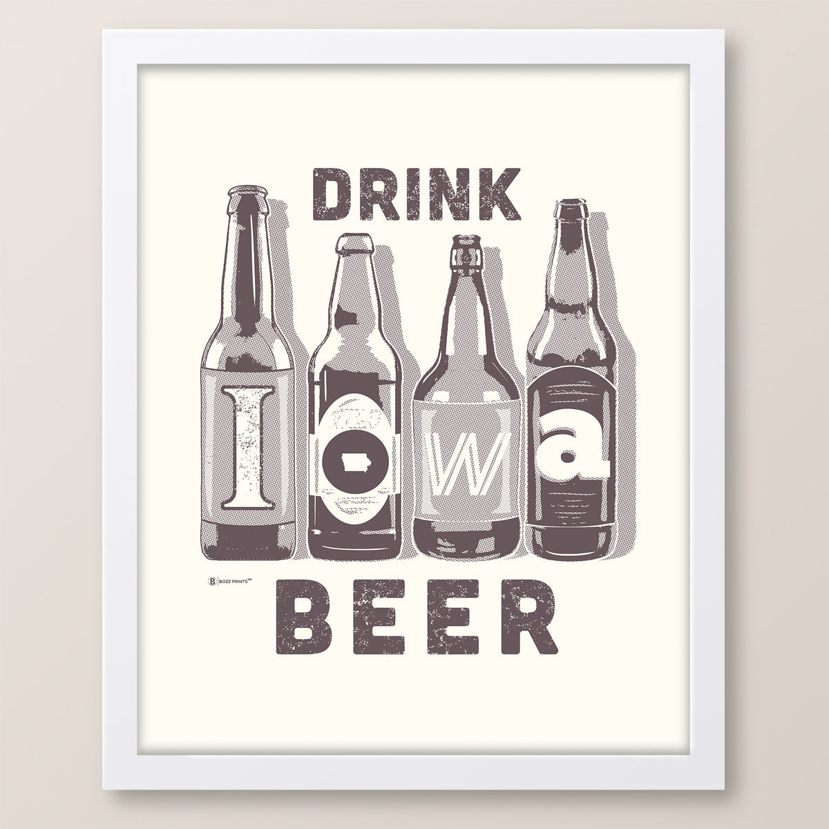 Drink Iowa Beer Print