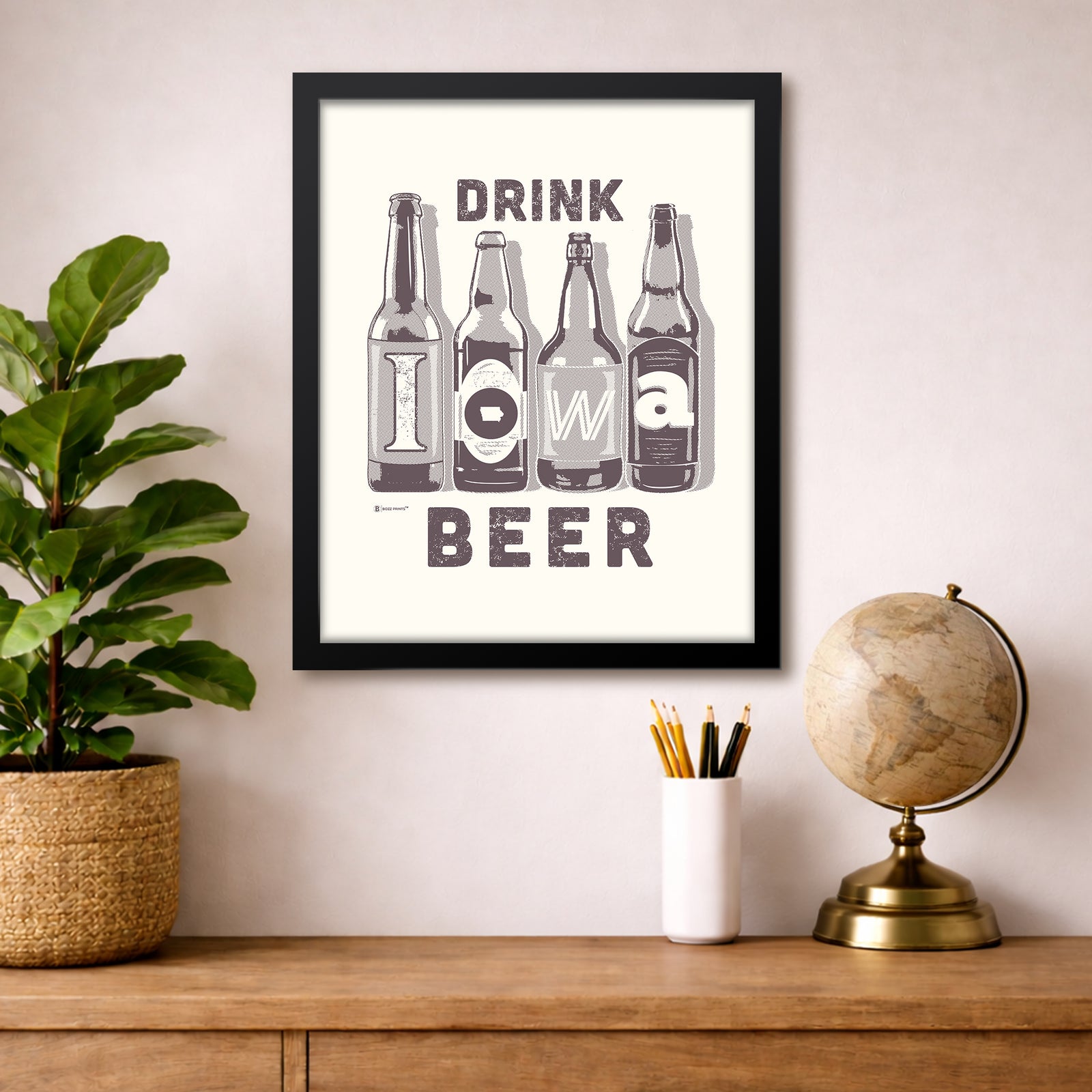 Drink Iowa Beer Print