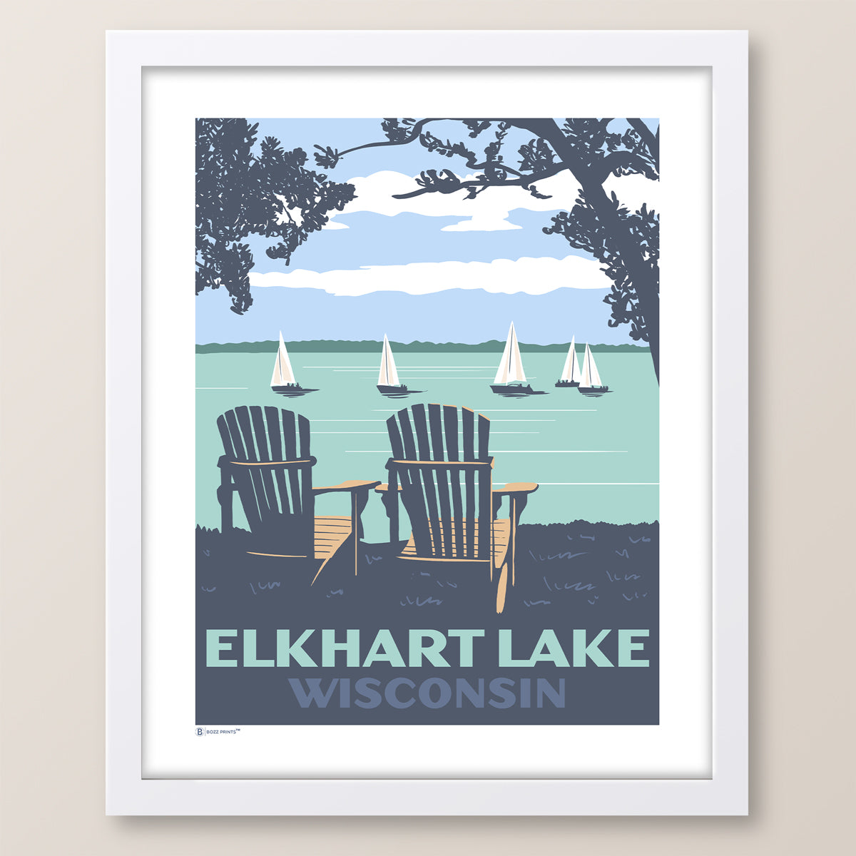 Elkhart Lake - Wisconsin Print