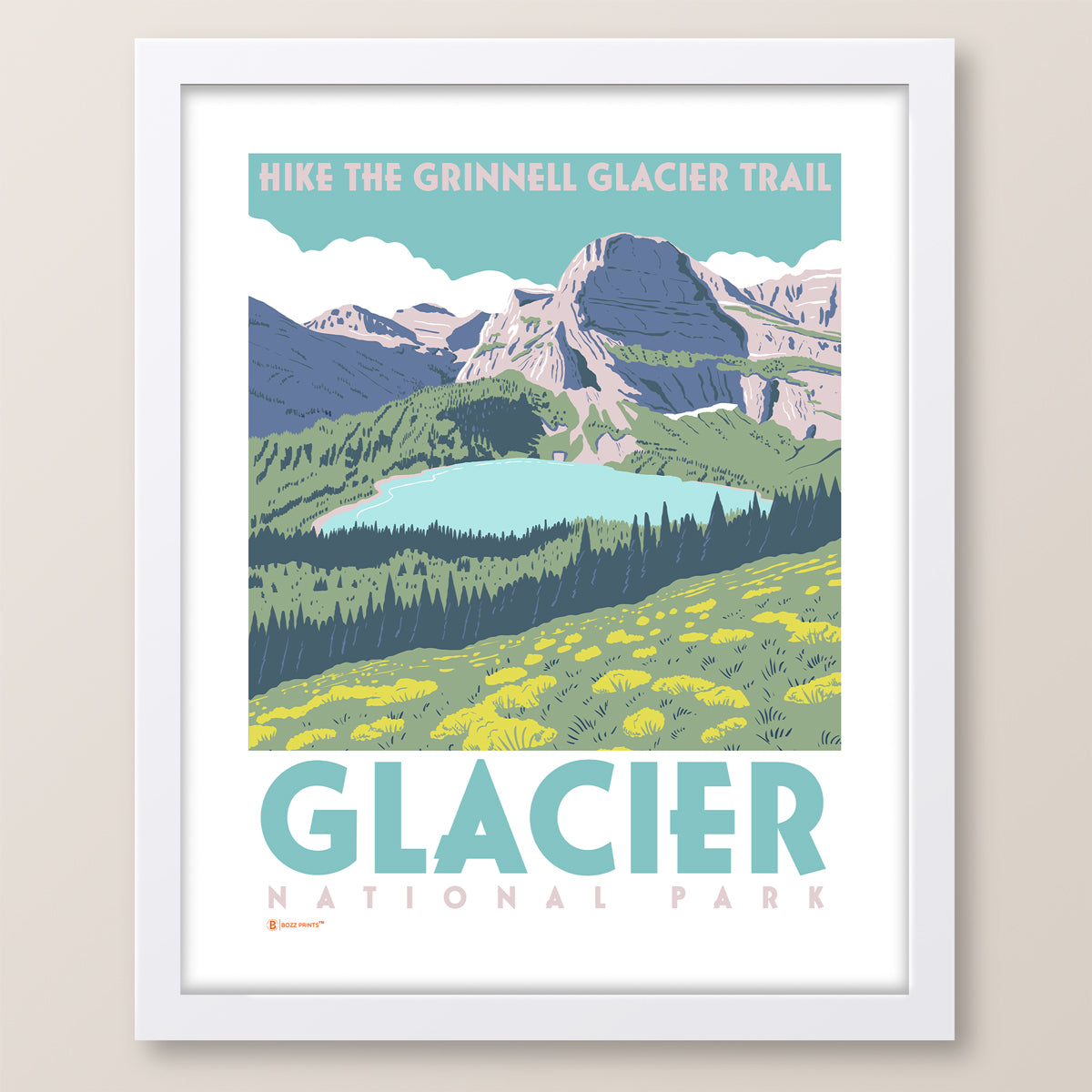 Glacier National Park Grinnell Lake Print