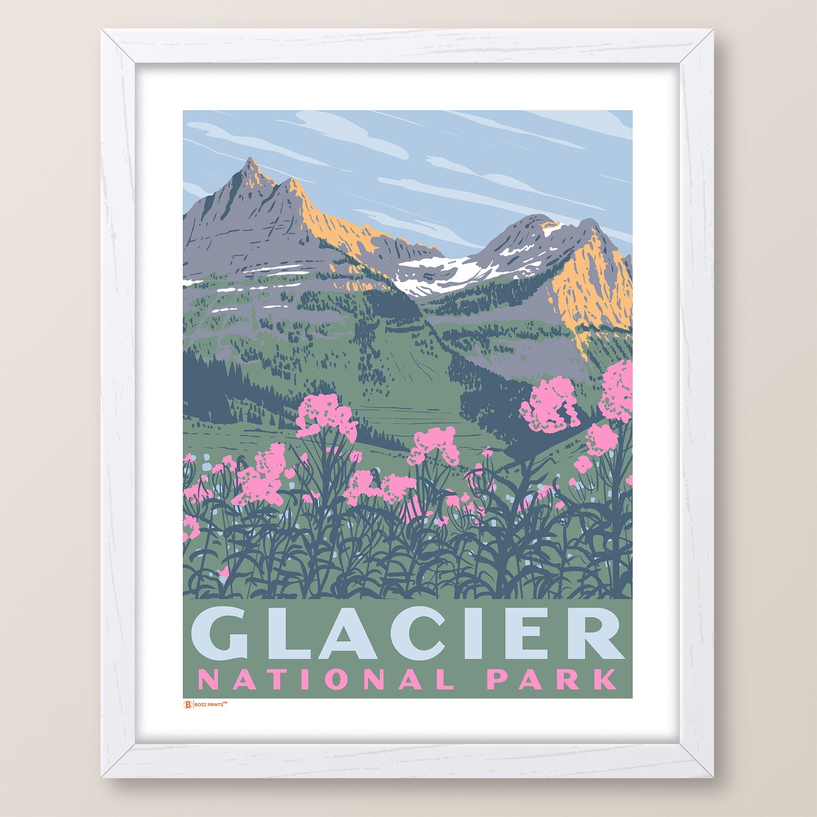 Glacier National Park Garden Wall Print