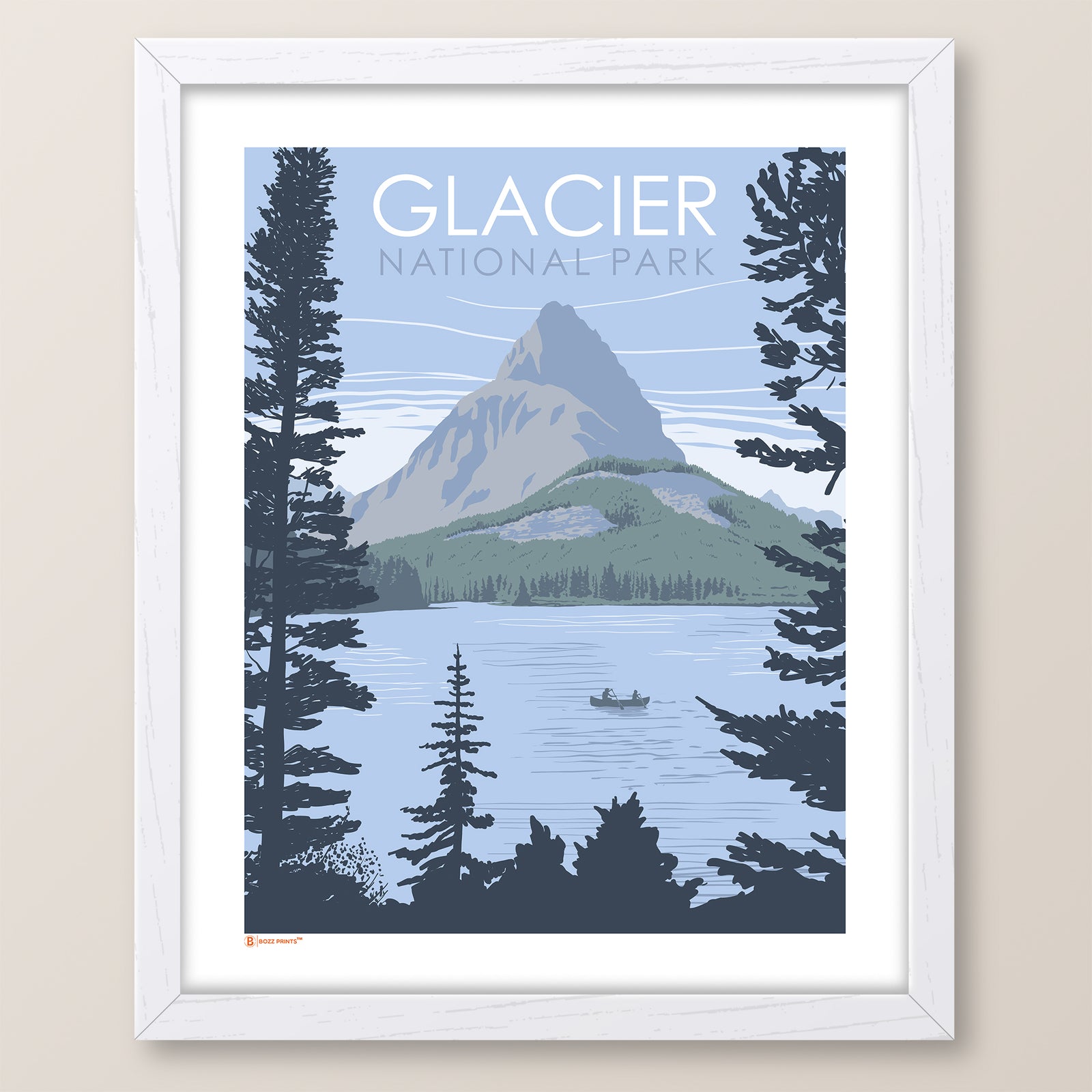 Glacier National Park Swiftcurrent Lake Print