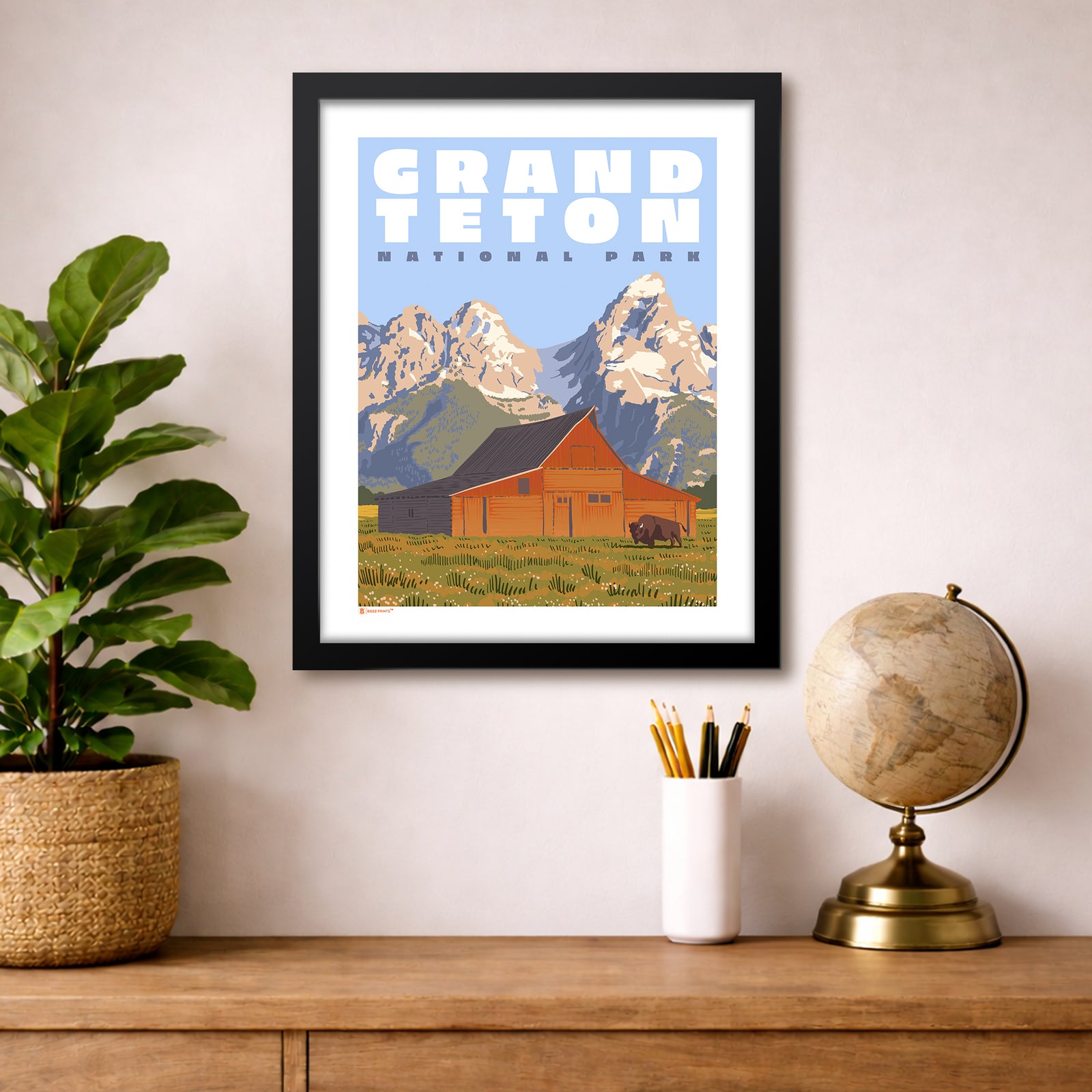 Grand Teton National Park Mormon Row Print