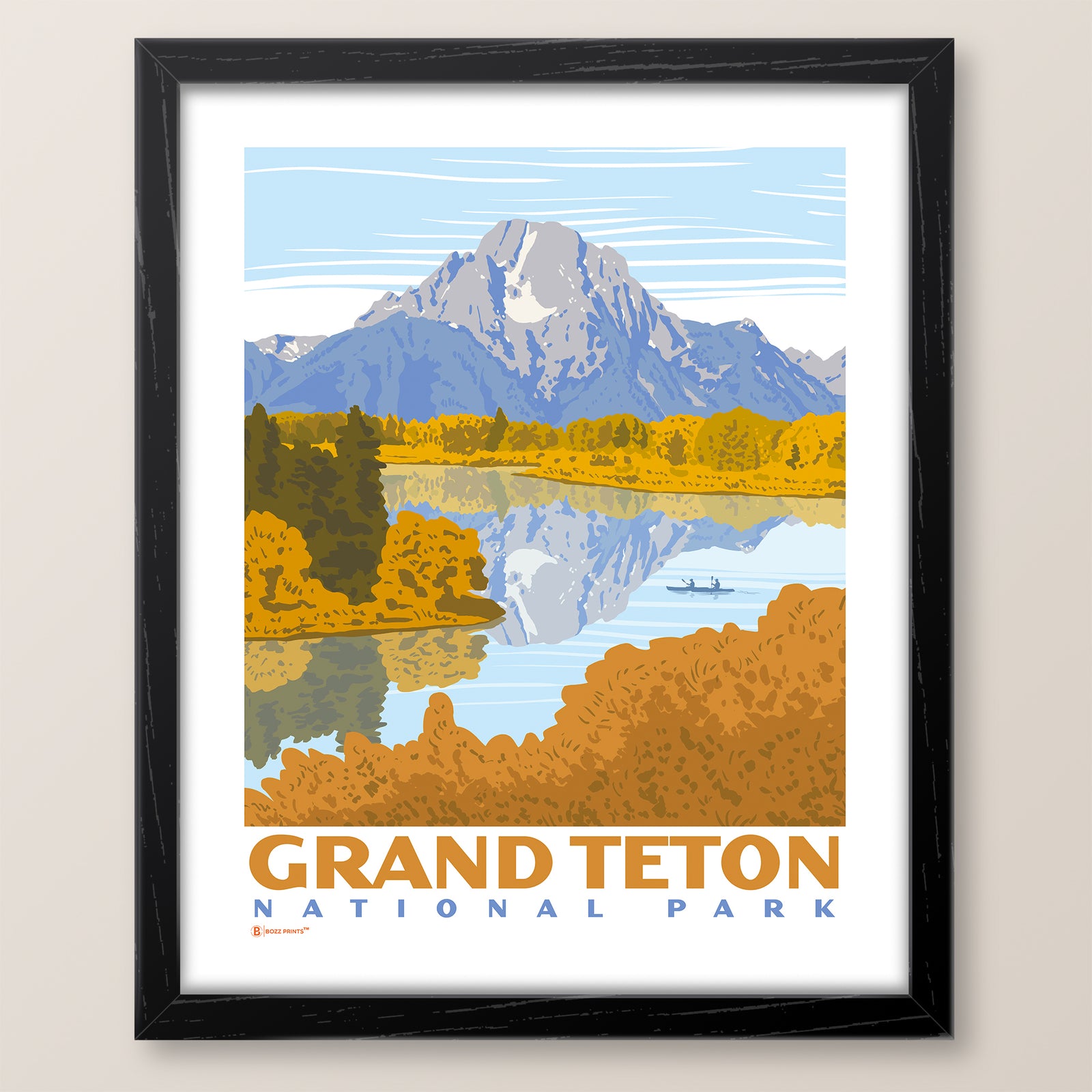 Grand Teton National Park Oxbow Bend Print
