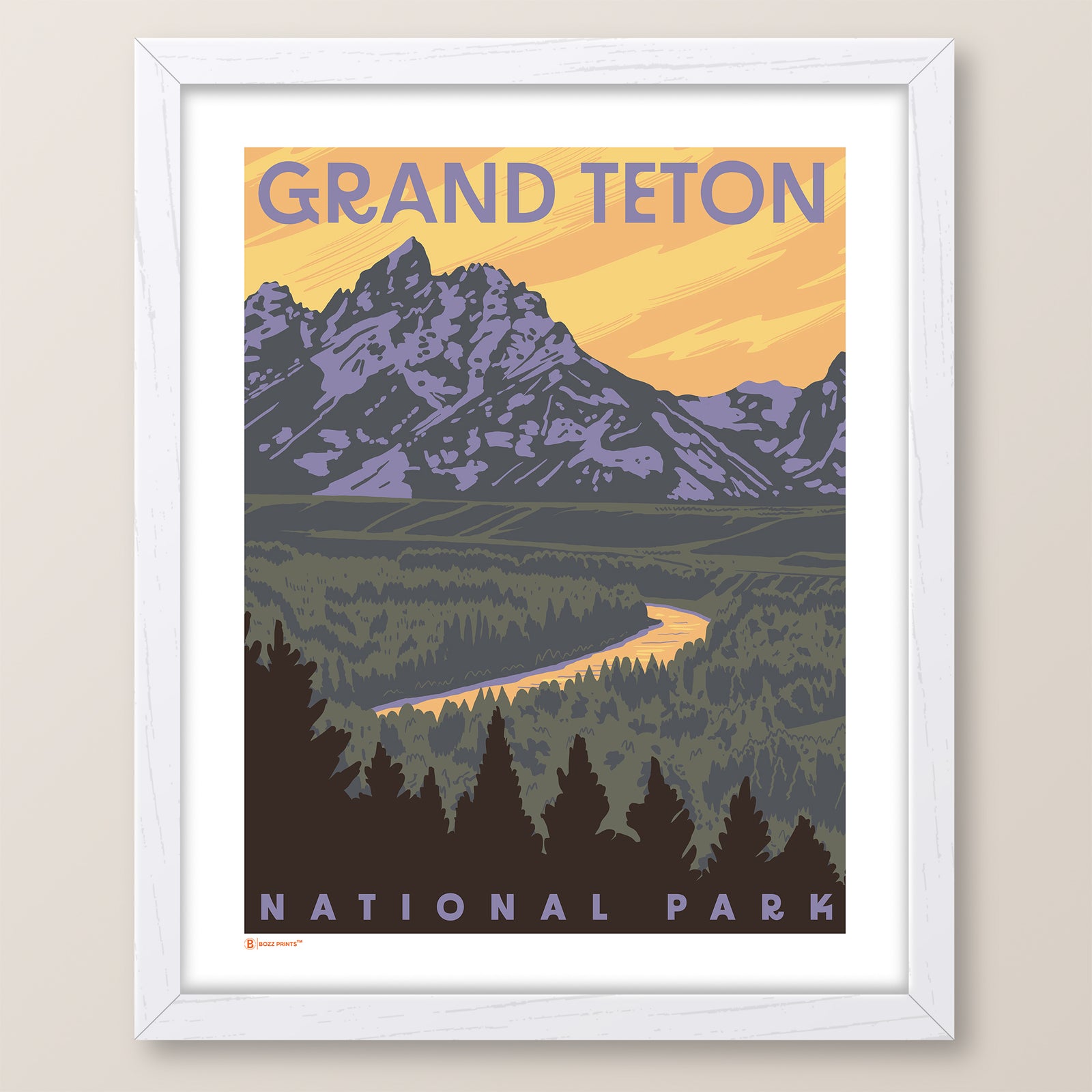 Grand Teton National Park Snake River Overlook Print