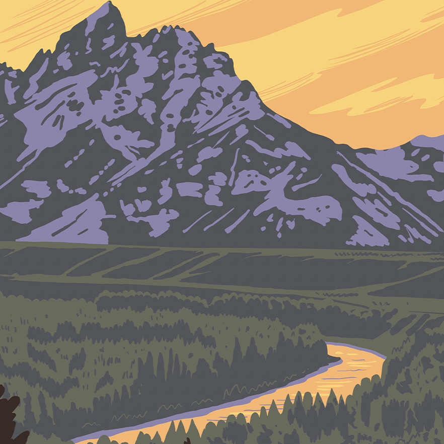 Grand Teton National Park Snake River Overlook Print