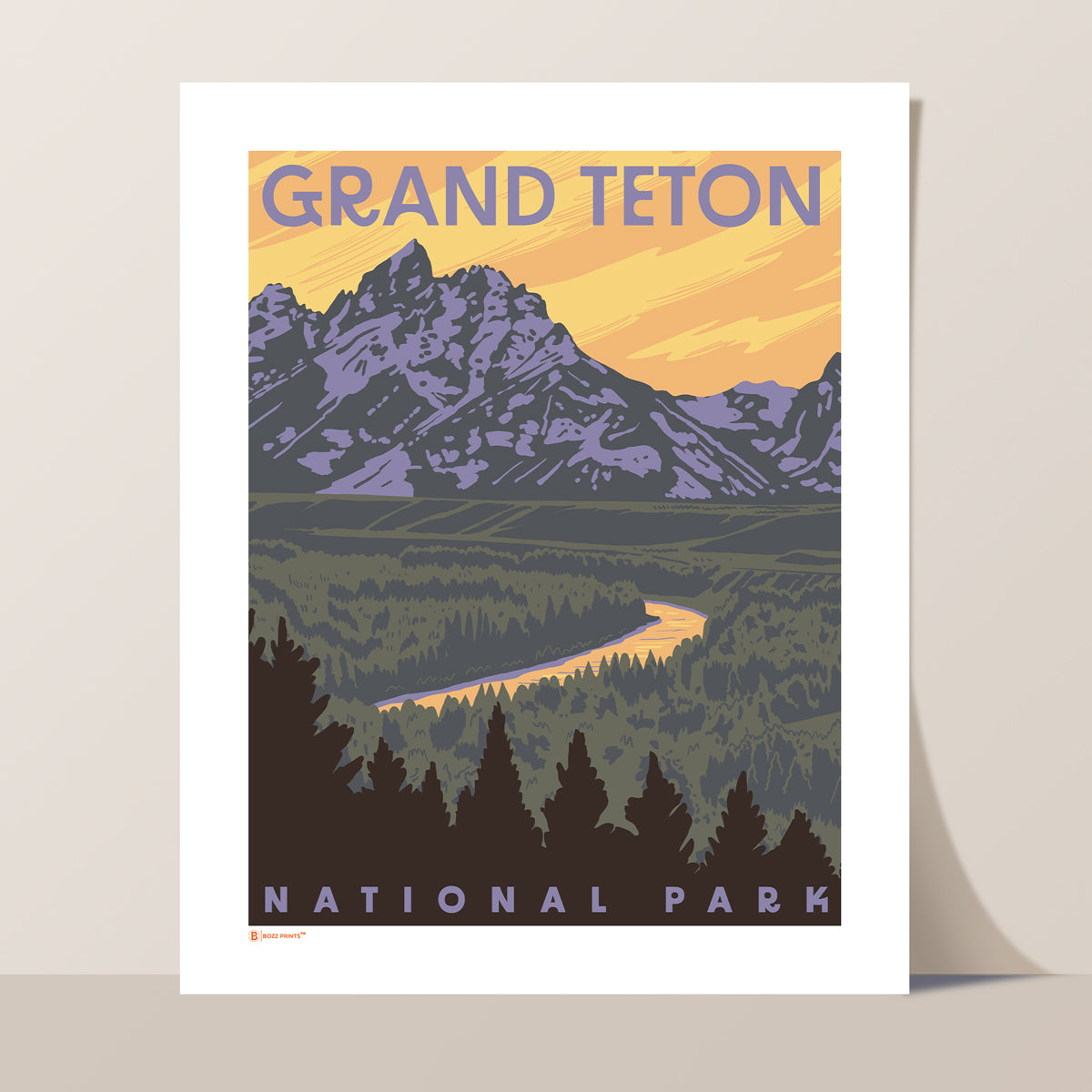 Grand Teton National Park Snake River Overlook Print