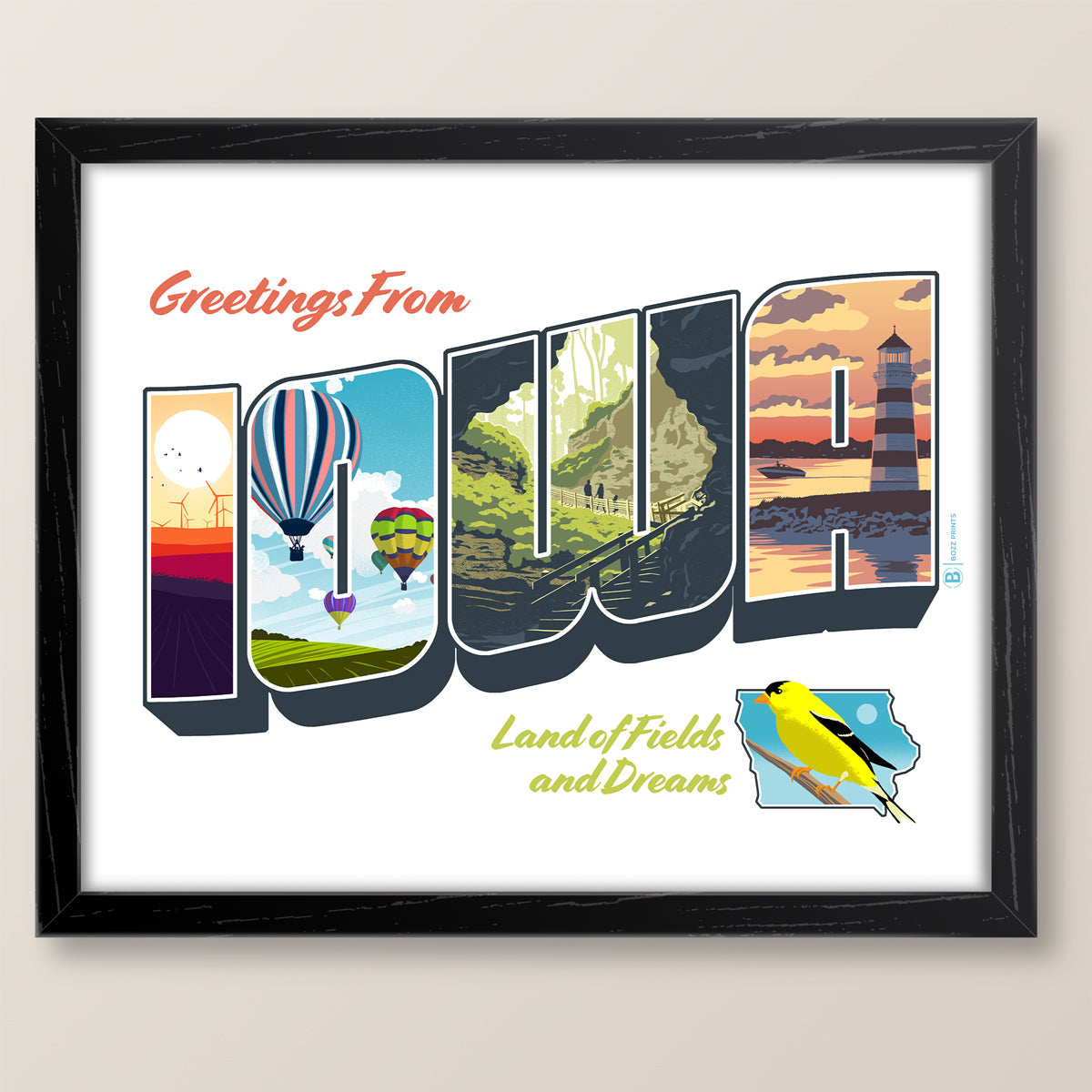 Greetings from Iowa Print