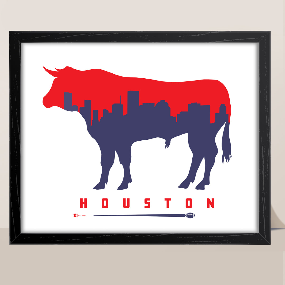 Houston Football Print