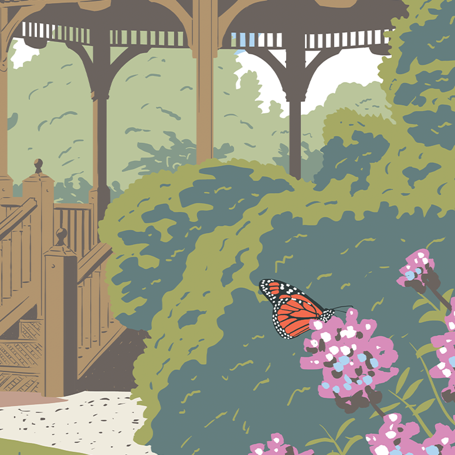 Iowa Arboretum & Gardens Print