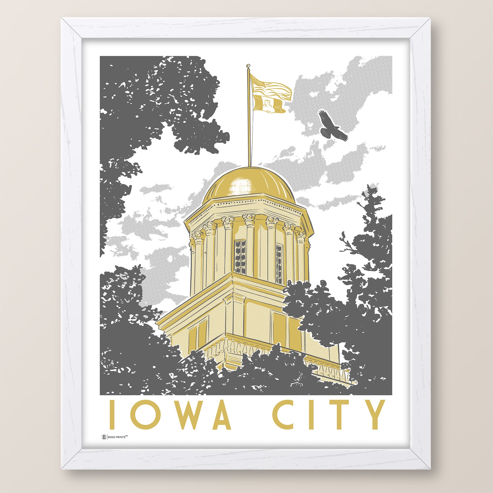 Iowa City Capitol Print