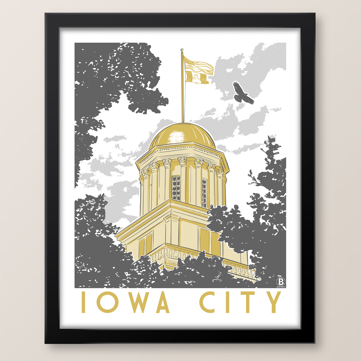 Iowa City Capitol Print