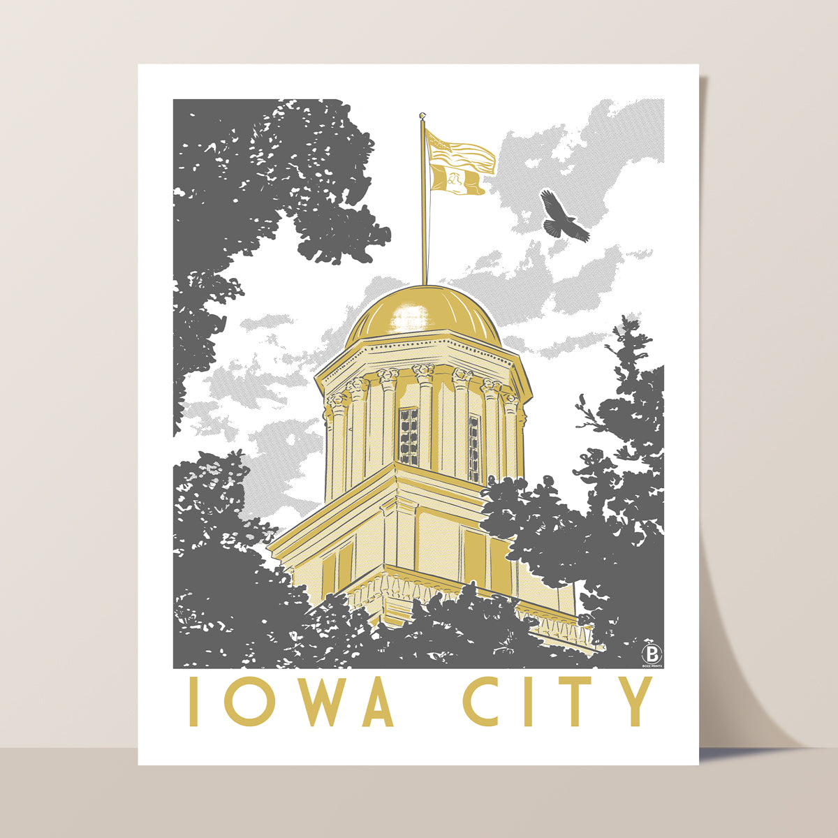 Iowa City Capitol Print