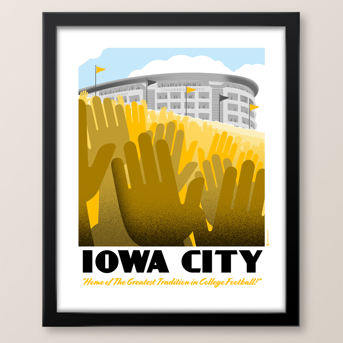 Iowa City Wave Print