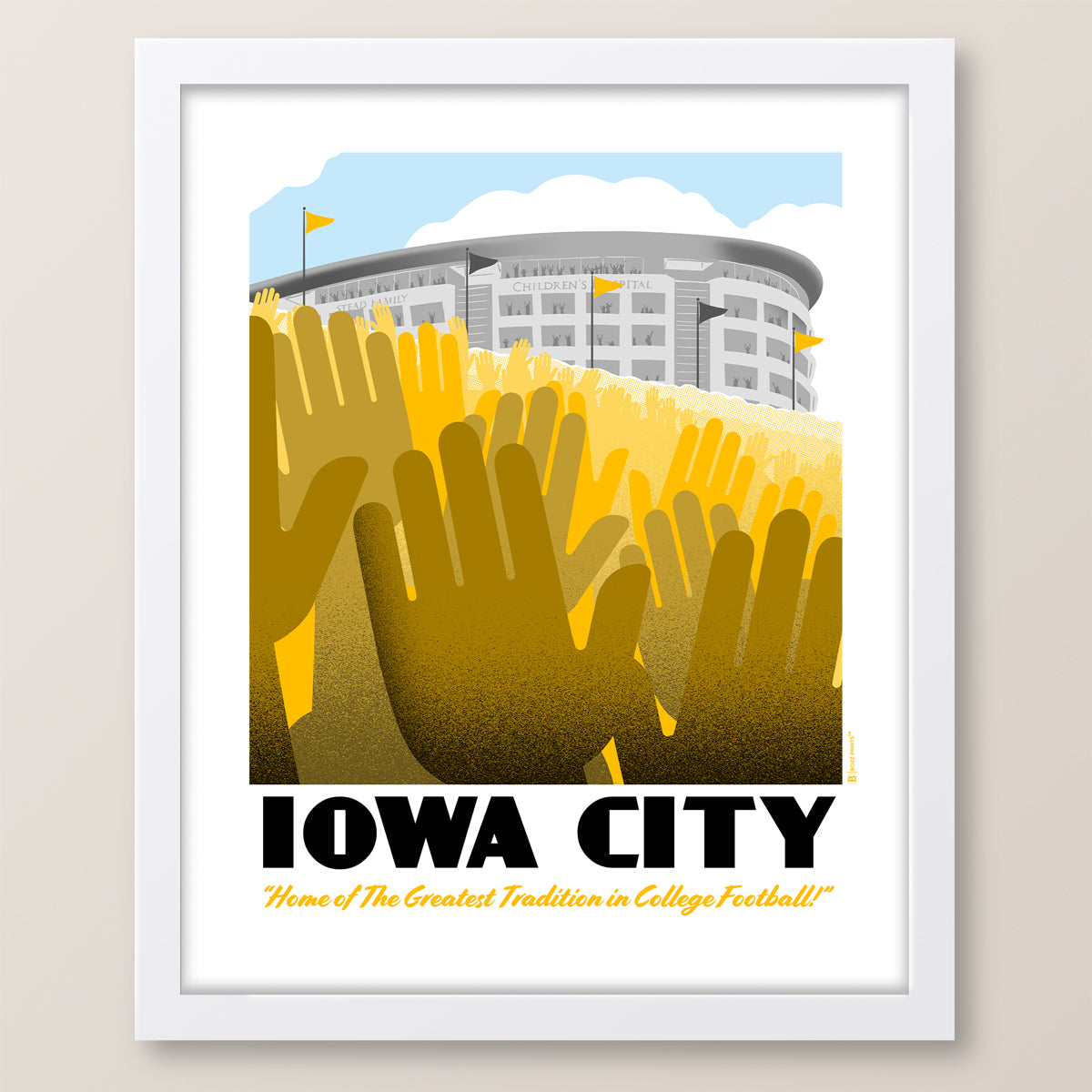 Iowa City Wave Print