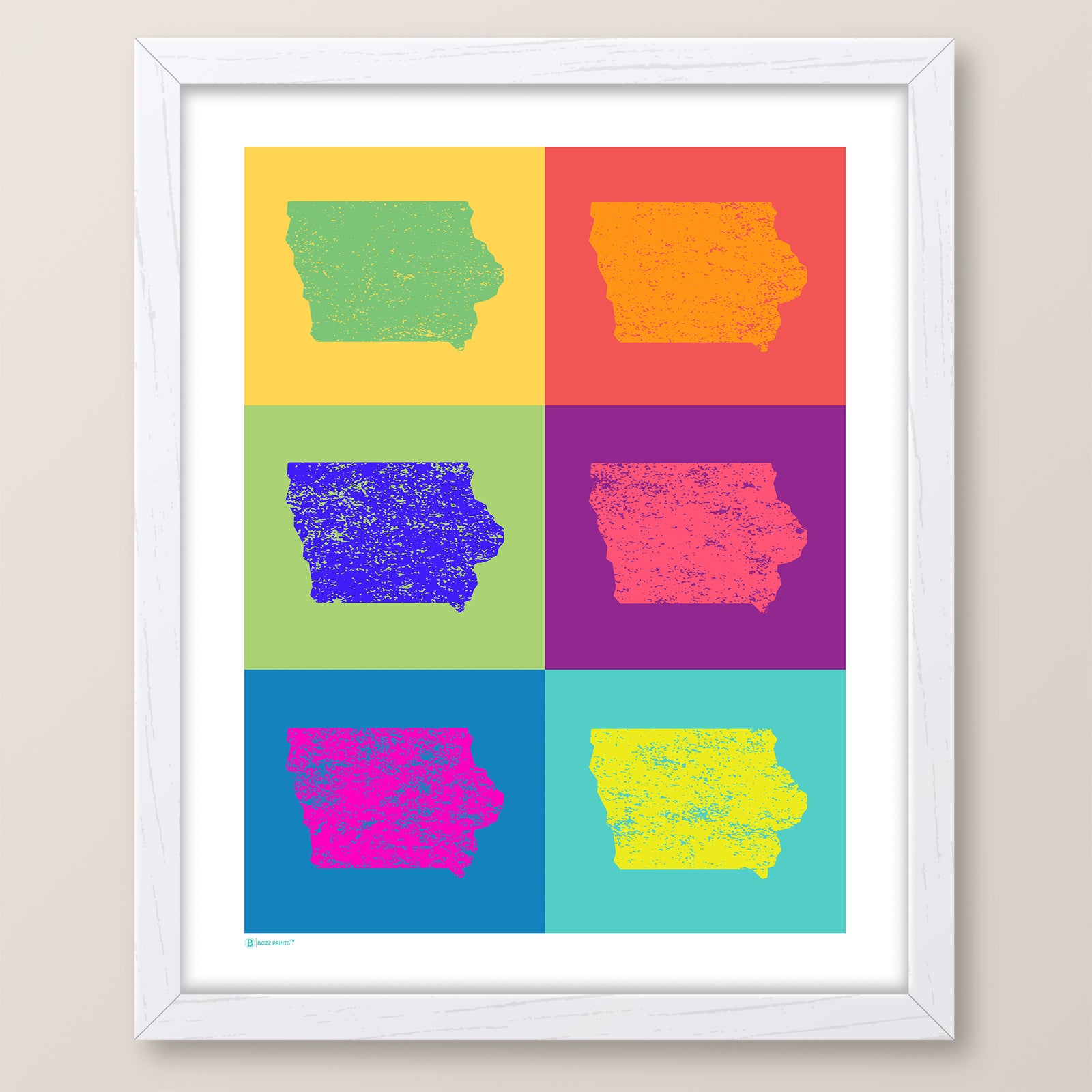 Iowa Pop Art Print