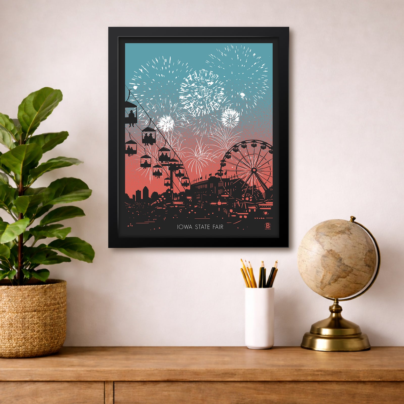 Iowa State Fair Fireworks Print