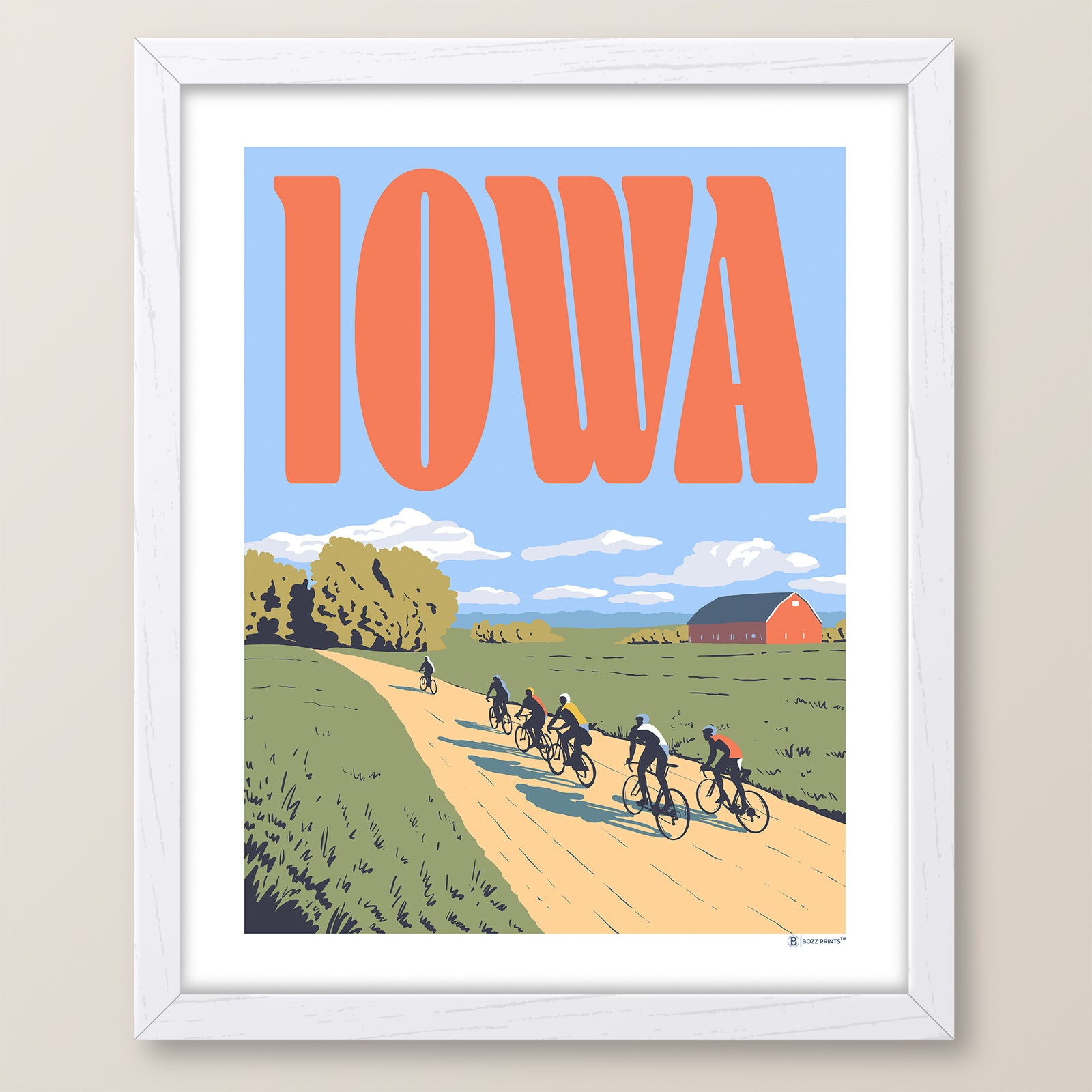 Pedal Iowa Print