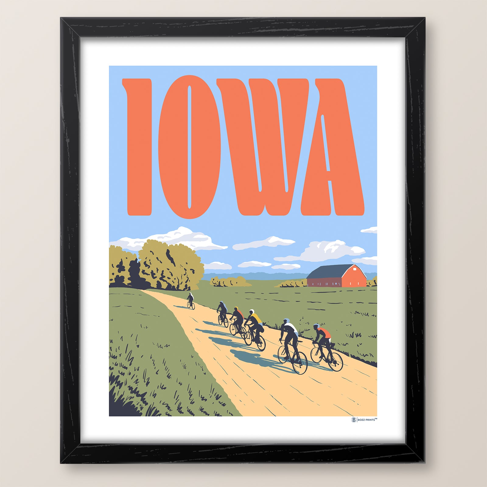 Pedal Iowa Print