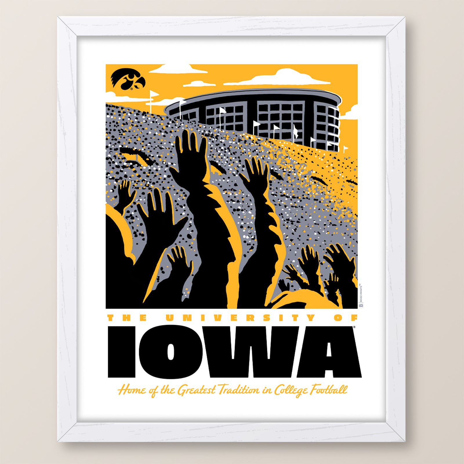 University of Iowa Wave Print