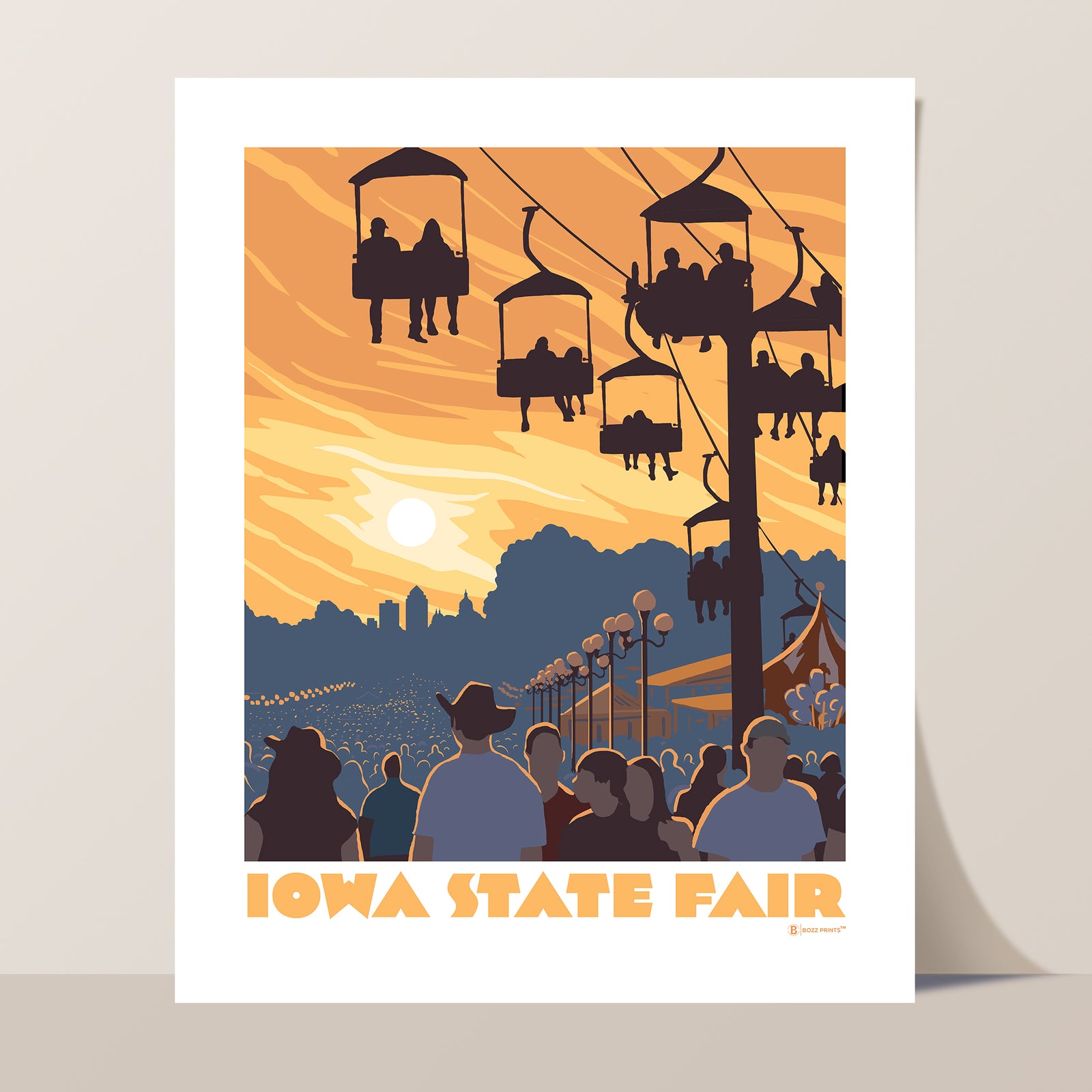Iowa State Fair Sunset Art Print