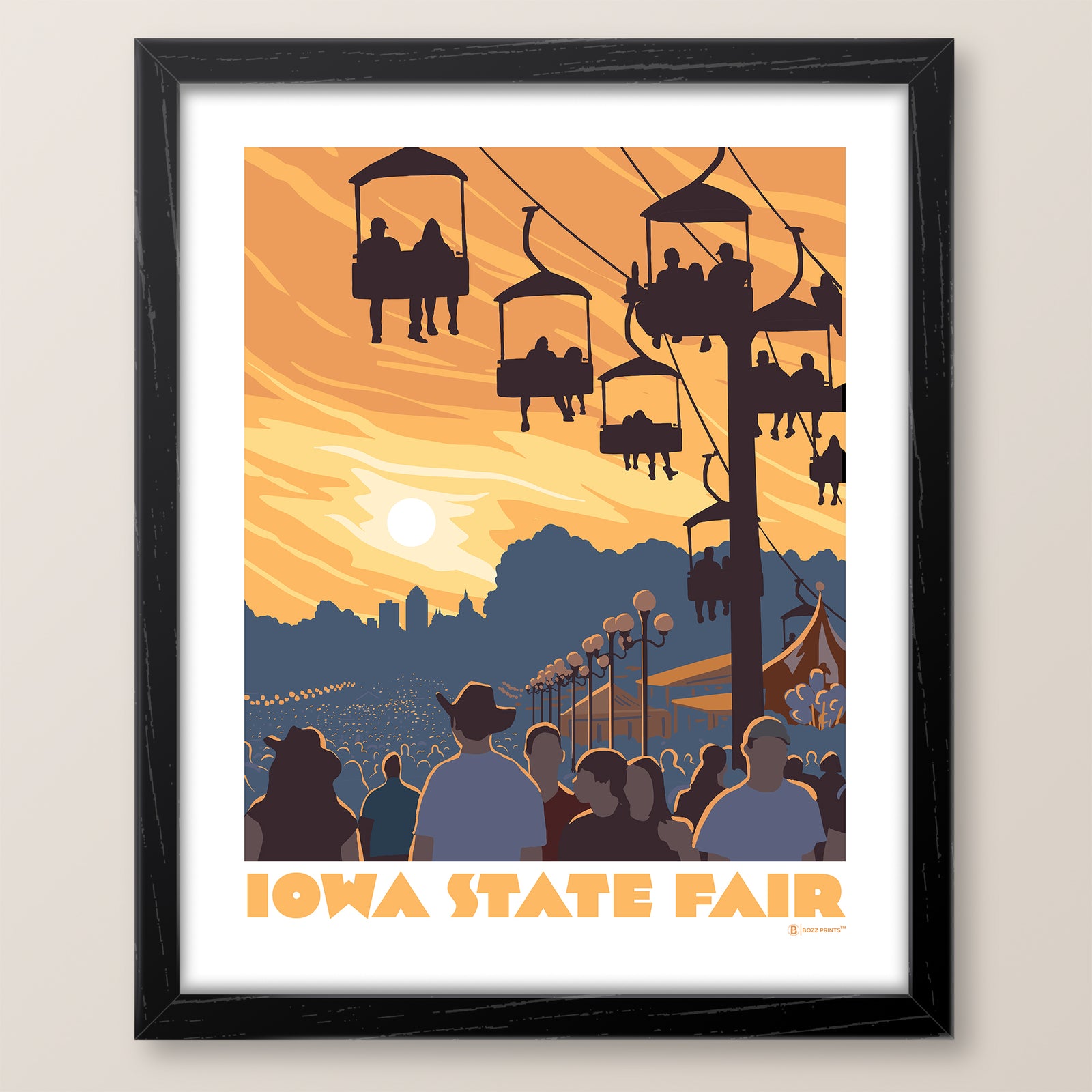Iowa State Fair Sunset Art Print