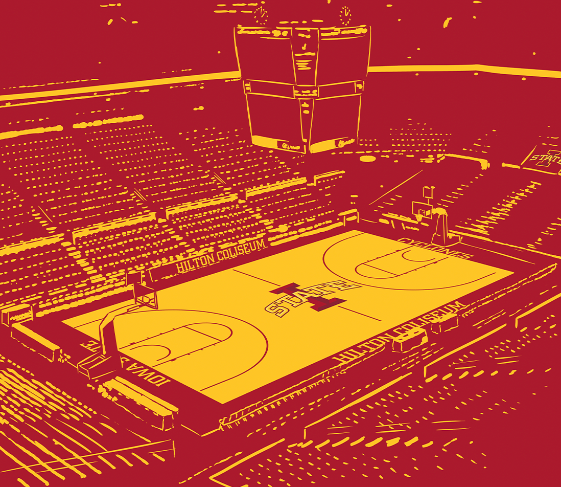 Hilton Coliseum Home of the Iowa State Cyclones Print