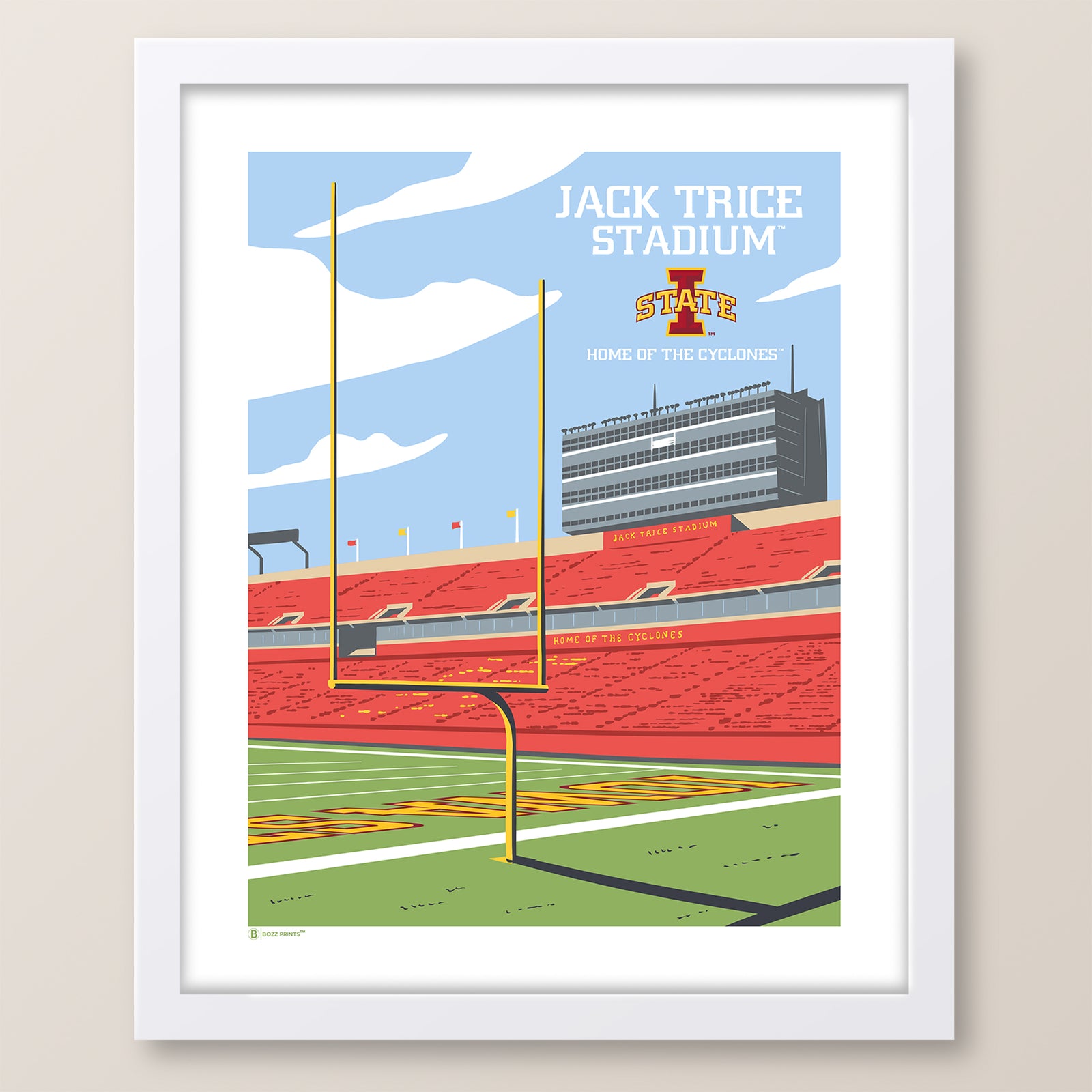 Jack Trice Stadium Endzone Print