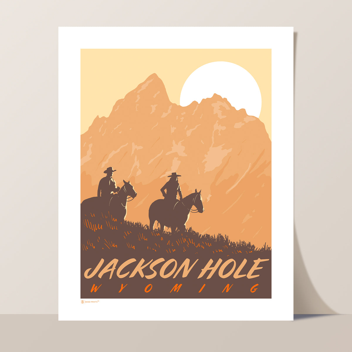 Jackson Hole By Horseback Print