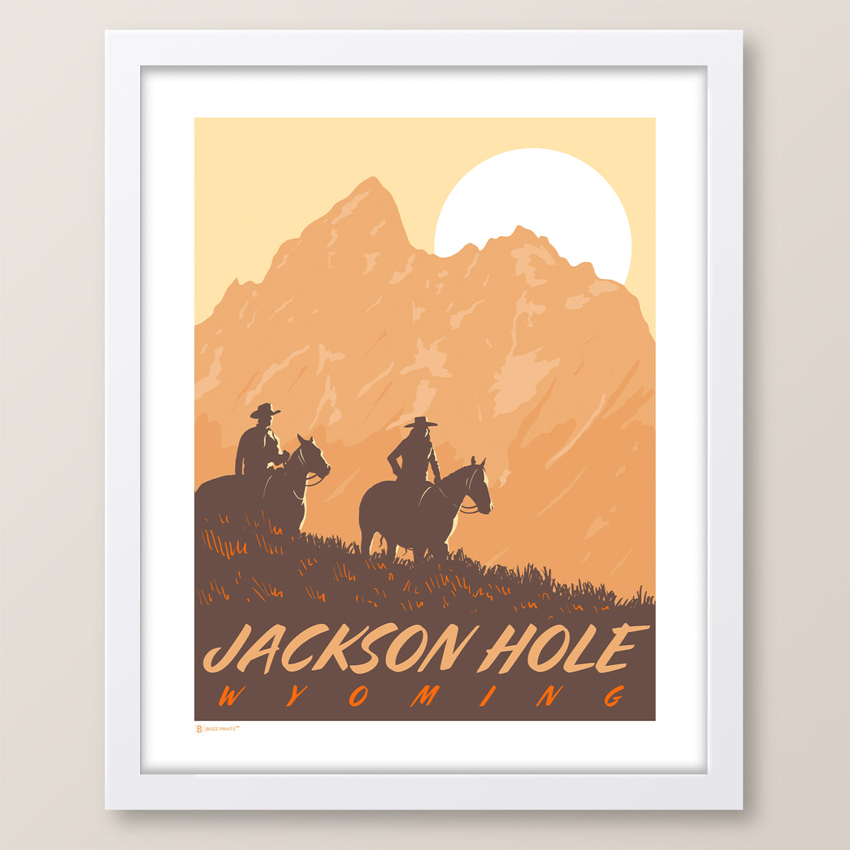 Jackson Hole By Horseback Print