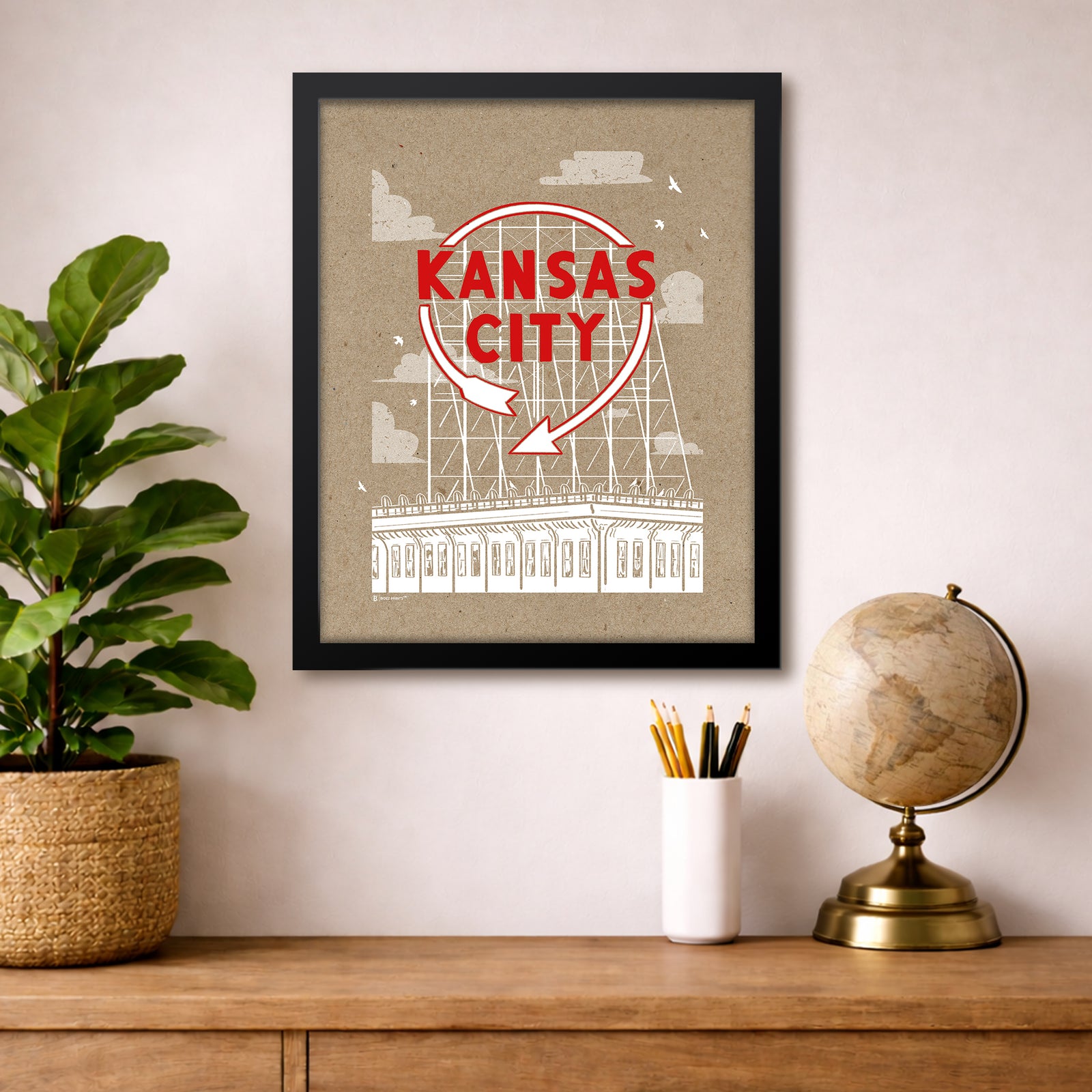 Kansas City Auto Sign Print