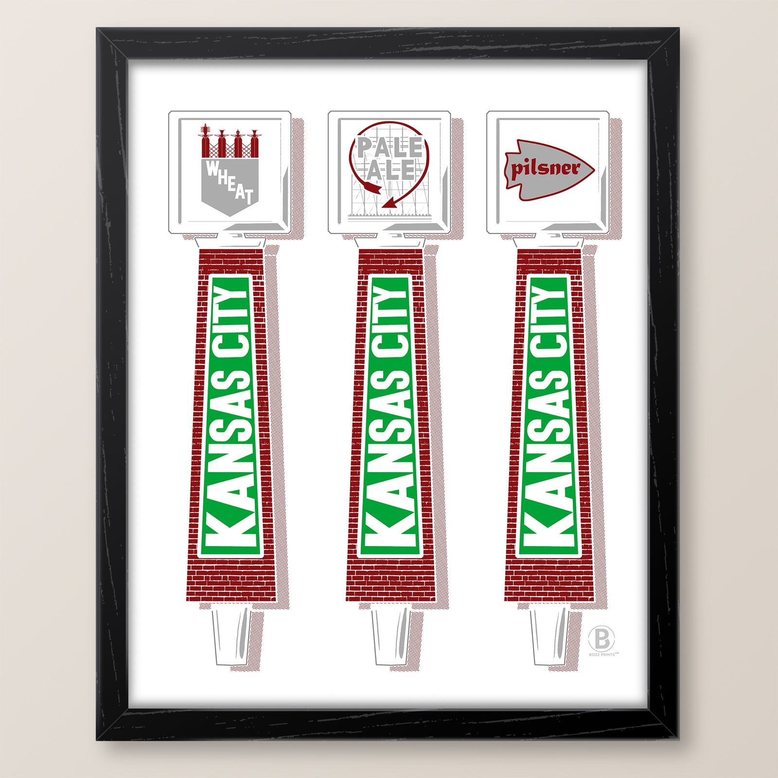 Kansas City Beer Taps Print