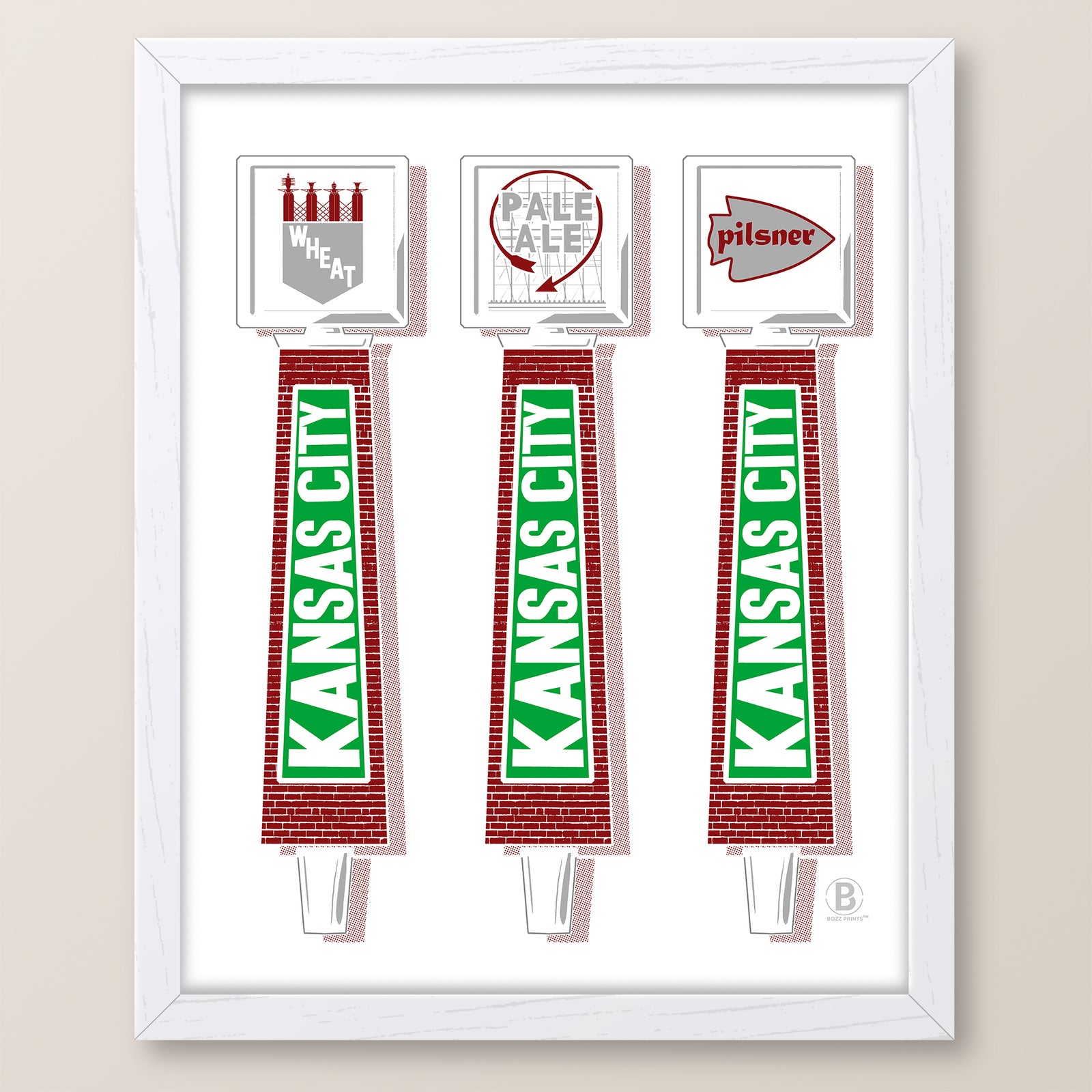 Kansas City Beer Taps Print