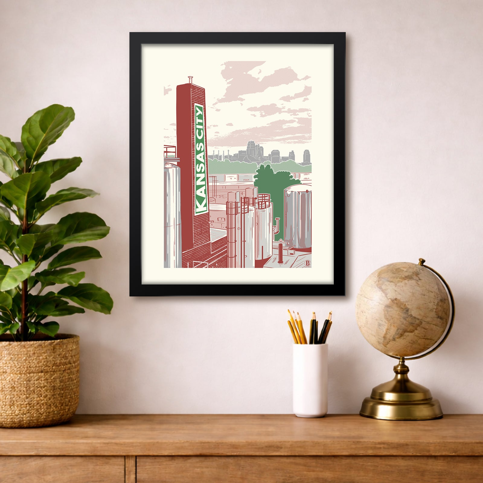 Kansas City Brewery Print