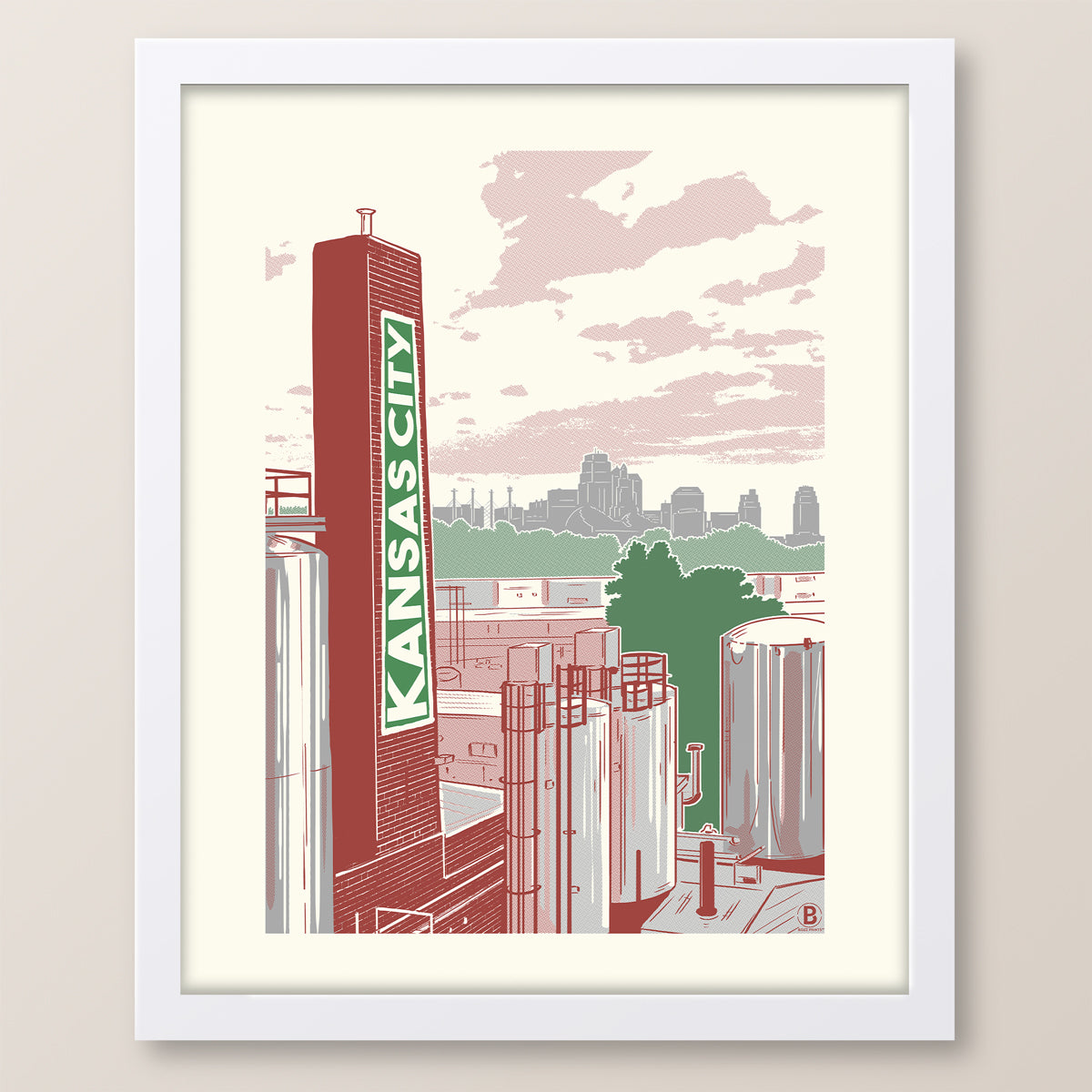 Kansas City Brewery Print