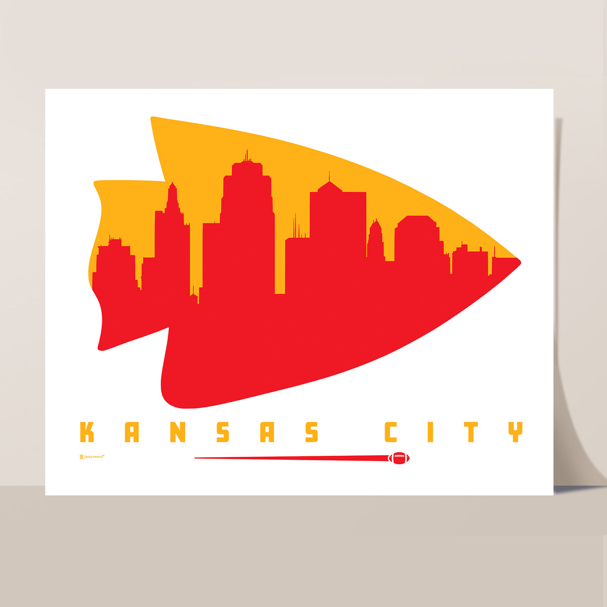 Kansas City Football Print