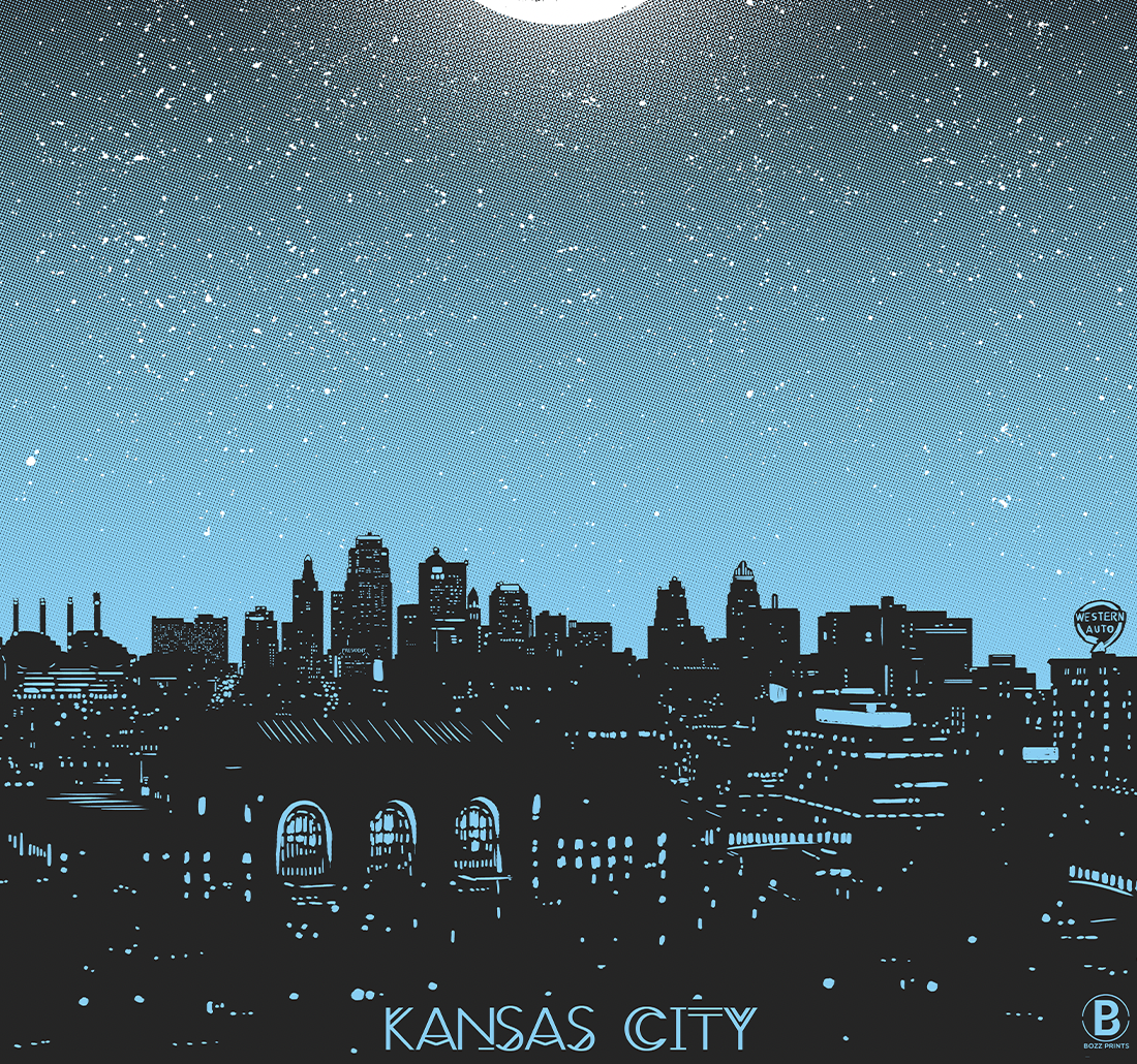 Kansas City Moon Print