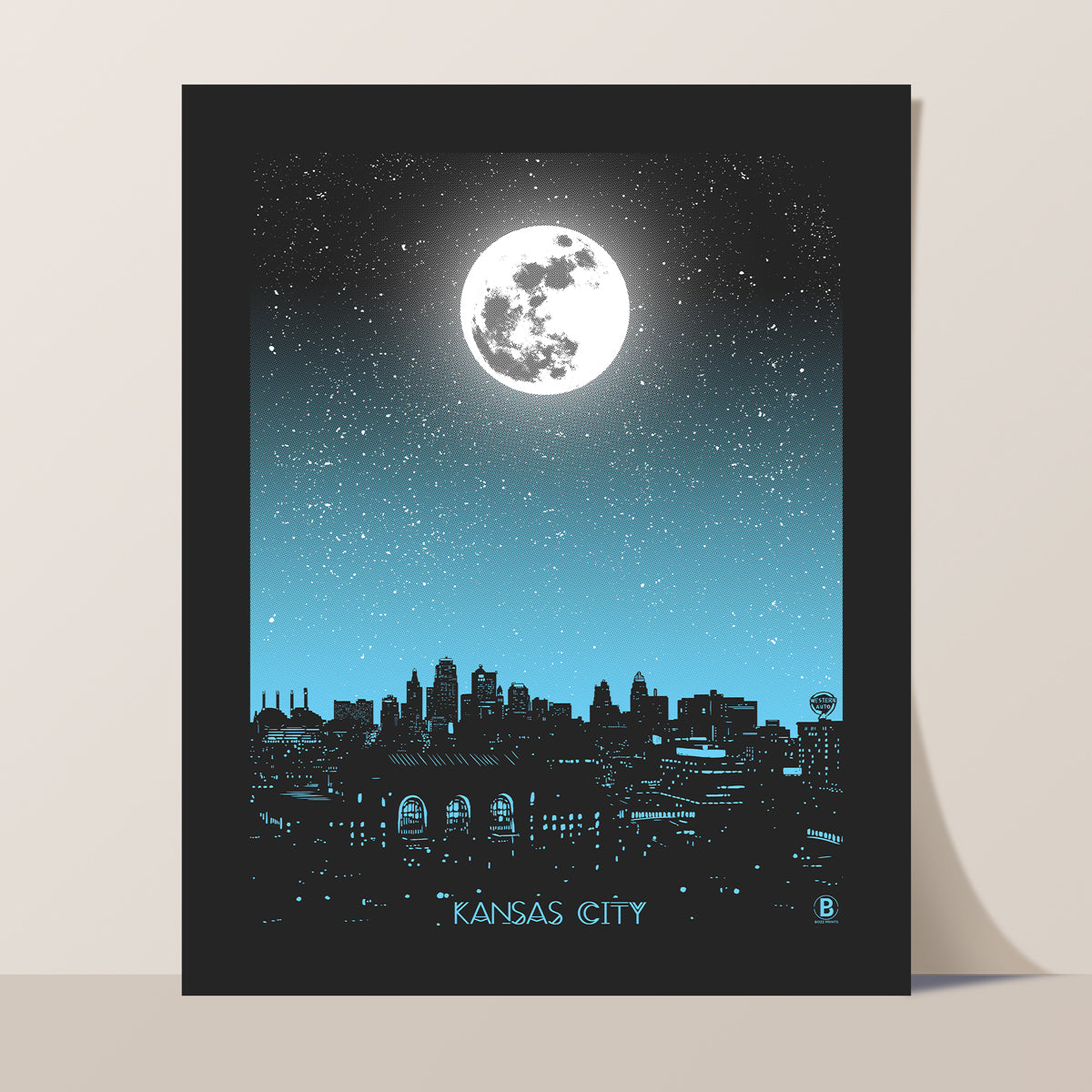 Kansas City Moon Print