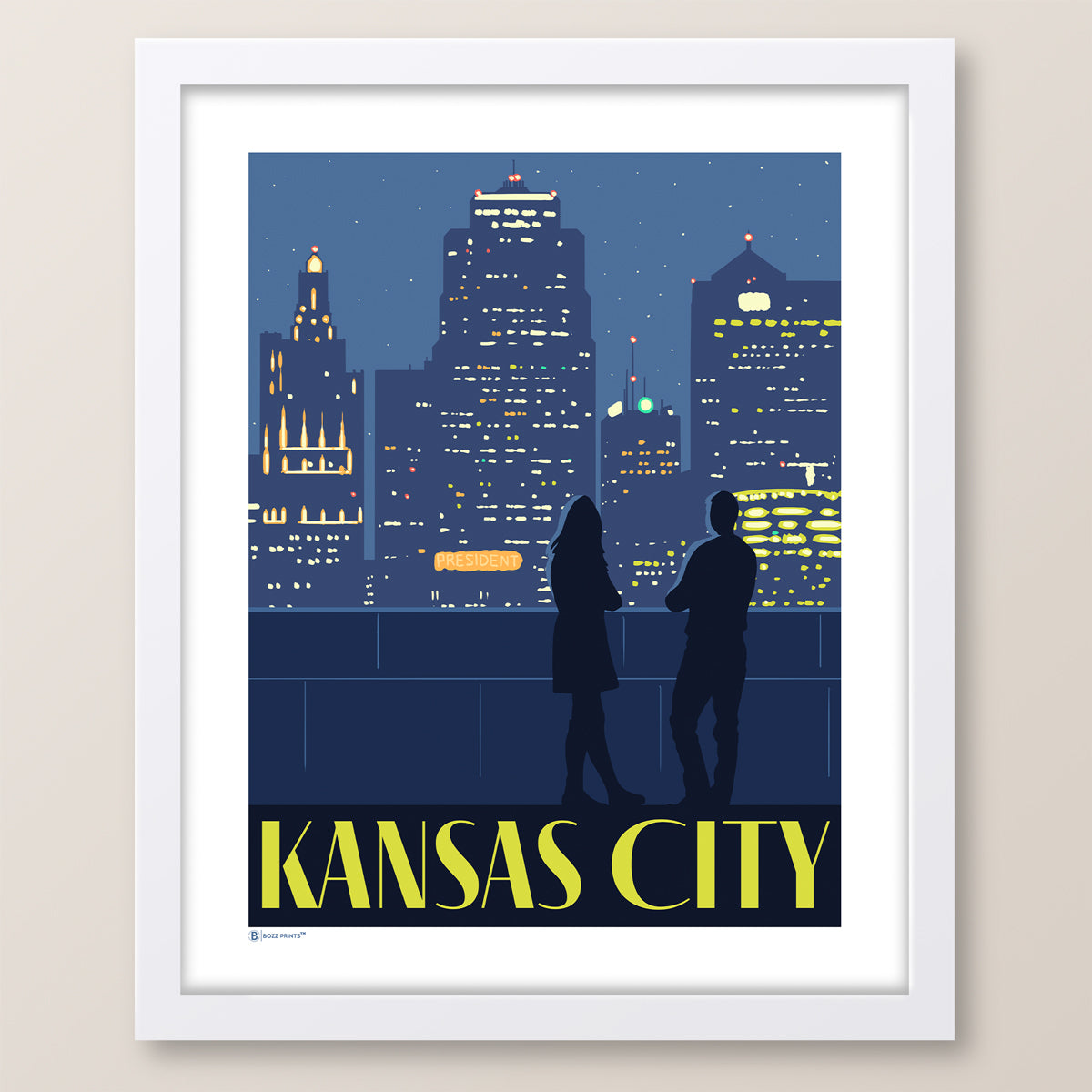 Kansas City Night Sky Print
