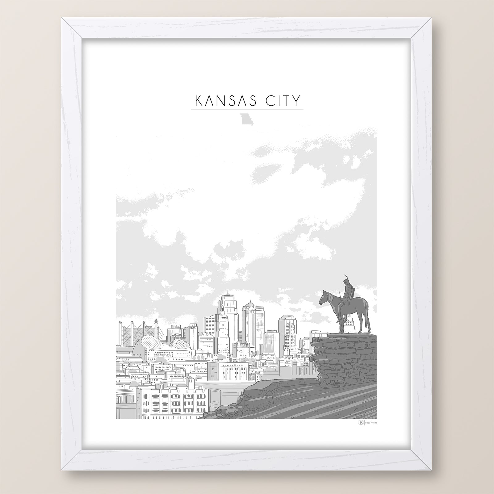Kansas City Skyline Print