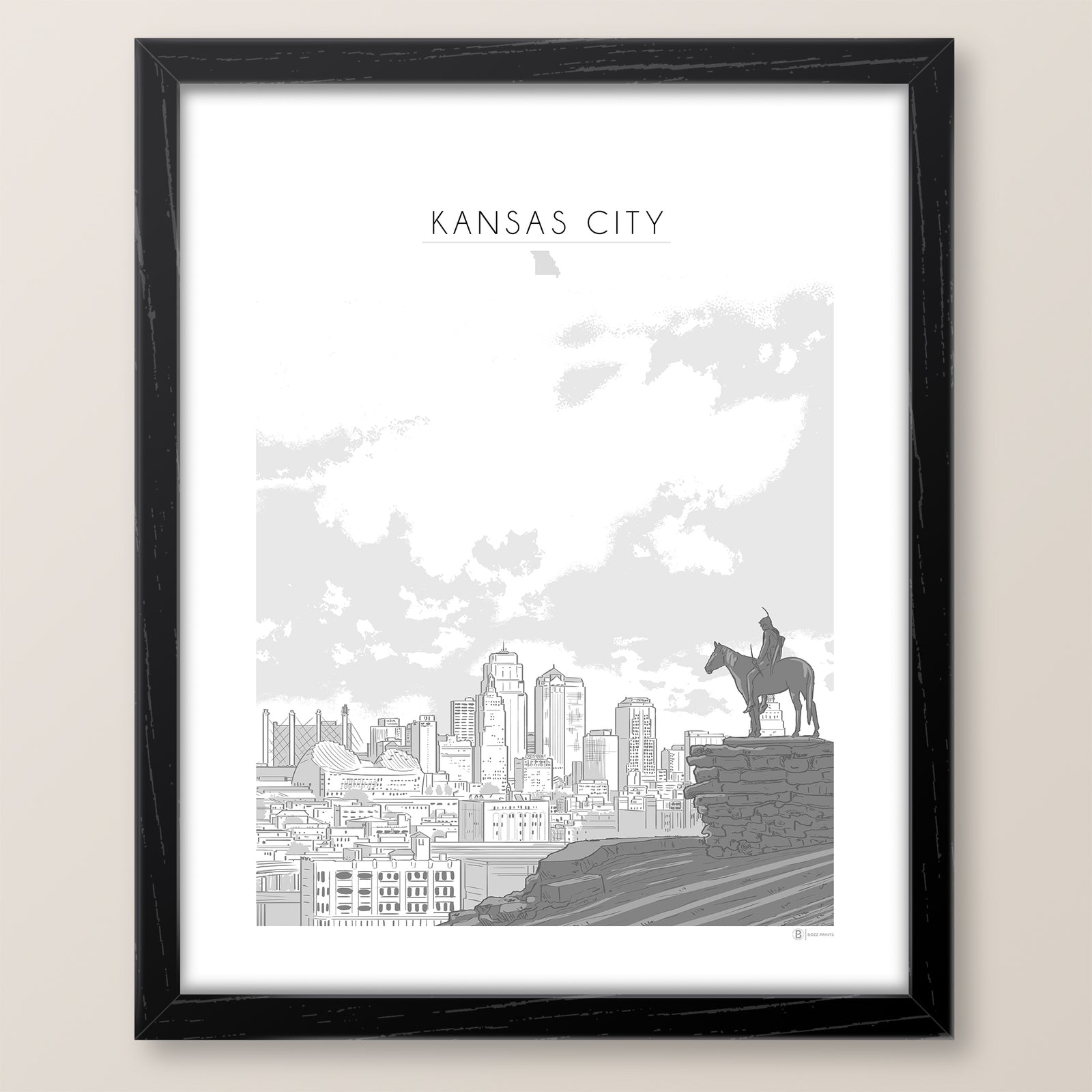Kansas City Skyline Print