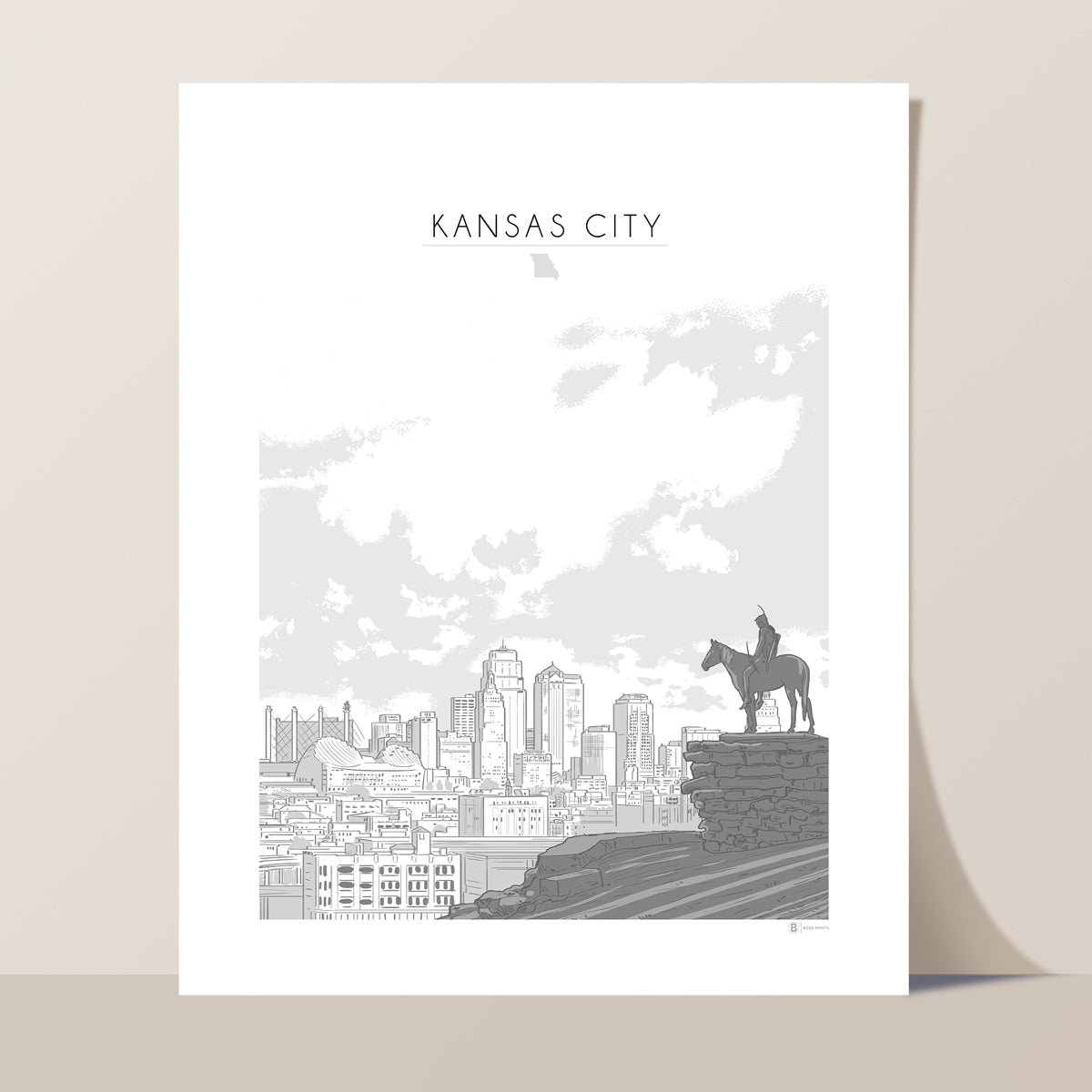 Kansas City Skyline Print
