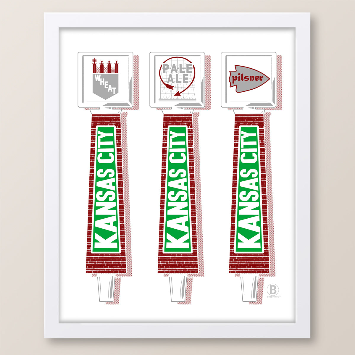 Kansas City Beer Taps Print