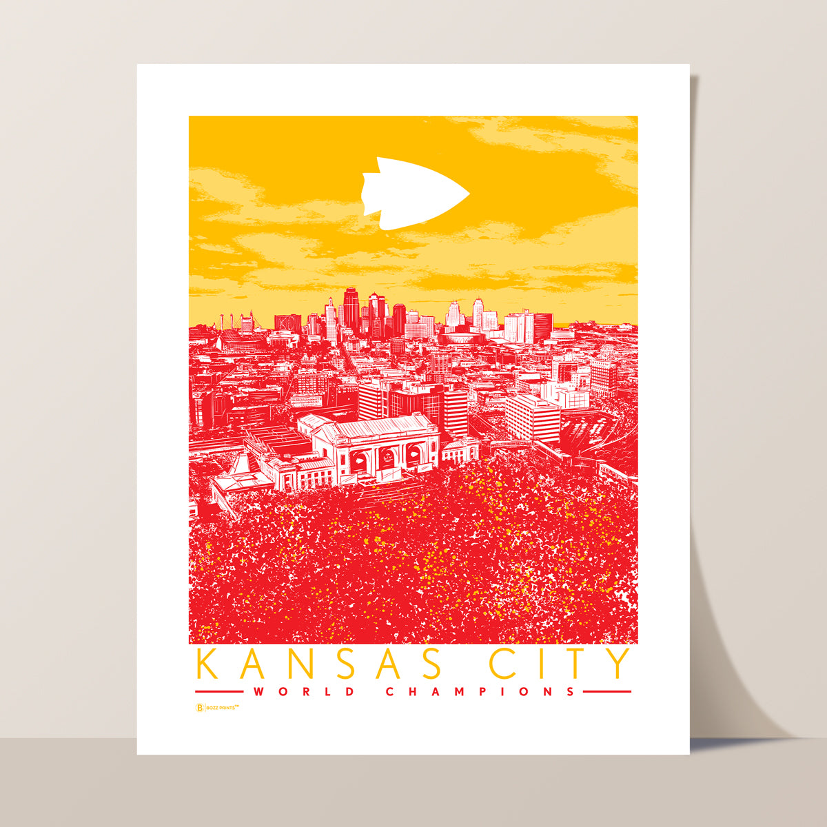Kansas City World Champs Red Sea Print