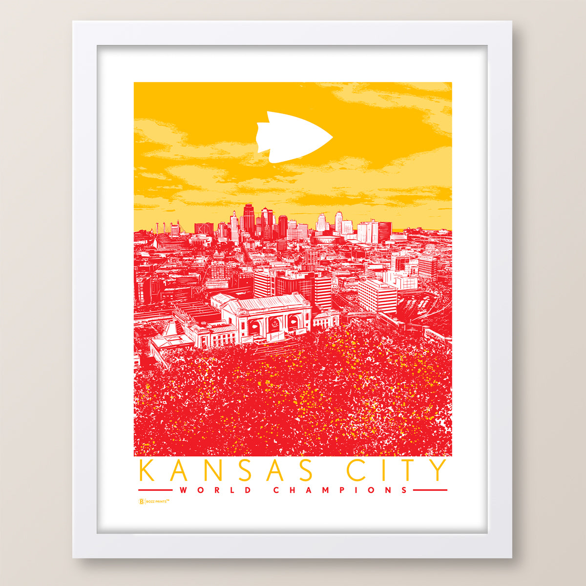 Kansas City World Champs Red Sea Print