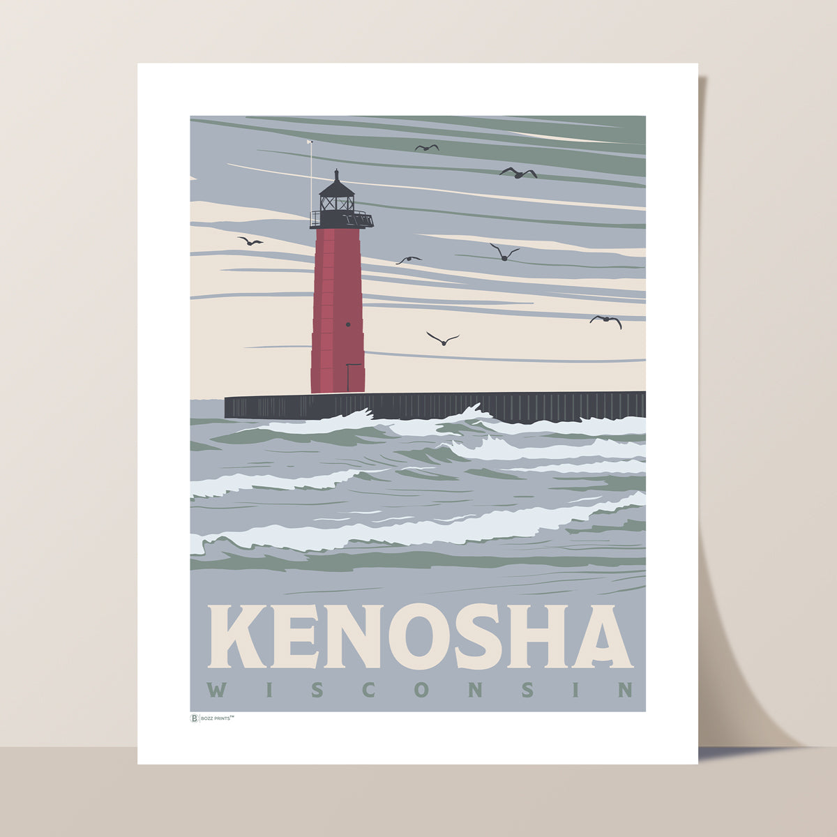Kenosha Lighthouse Print